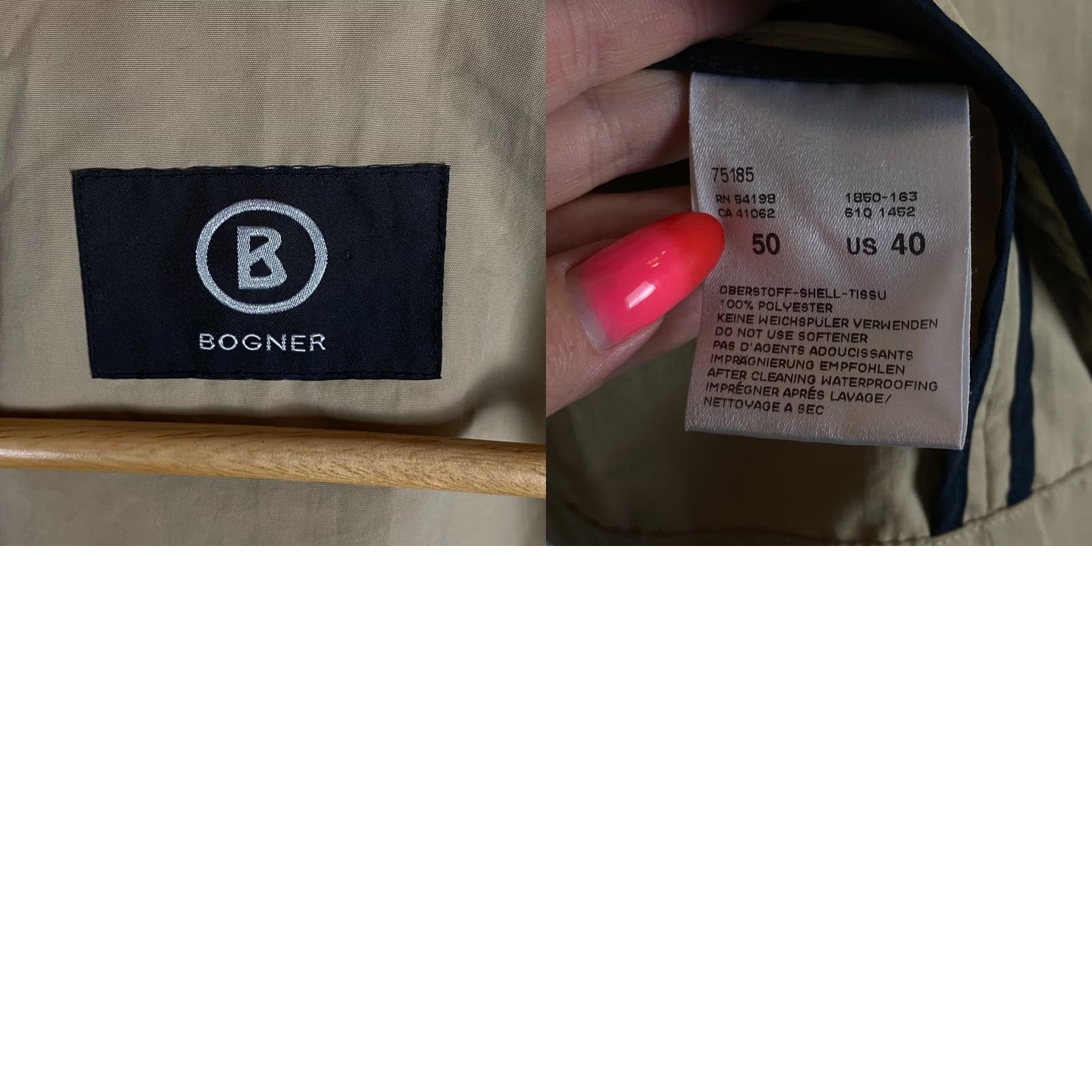 Bogner BOGNER Jacket Windbreaker Beige Polyester Size 40 Men’s Regular Size US XXS / EU 40 - 8 Thumbnail