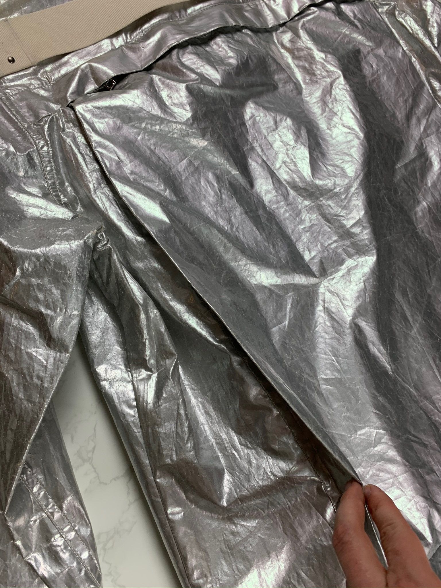 Rick Owens × Rick Owens Drkshdw 🔥75% OFF🔥 [SALE] Rick Owens Silver Cargo Pocket Overshirt Size US S / EU 44-46 / 1 - 17 Thumbnail