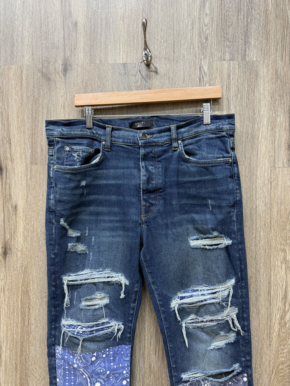 Amiri Amiri Blue Jeans Bandana Patch Size US 36 / EU 52 - 2 Thumbnail