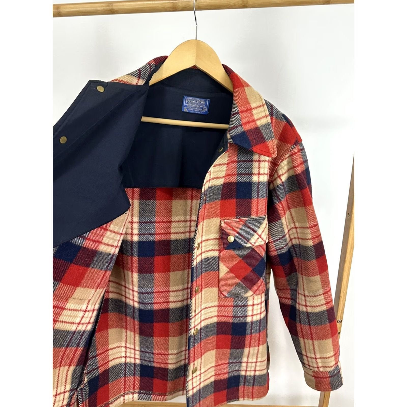 Pendleton VTG Pendleton Wool Plaid Flannel Shirt Jacket M USA Mens Size US M / EU 48-50 / 2 - 4 Thumbnail