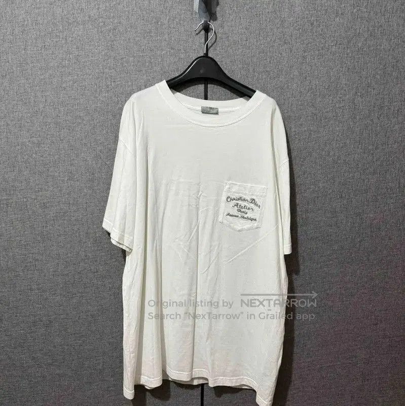 Other Dior White Cotton Logo Embroidery T-Shirt . Size US XL / EU 56 / 4 - 1 Thumbnail