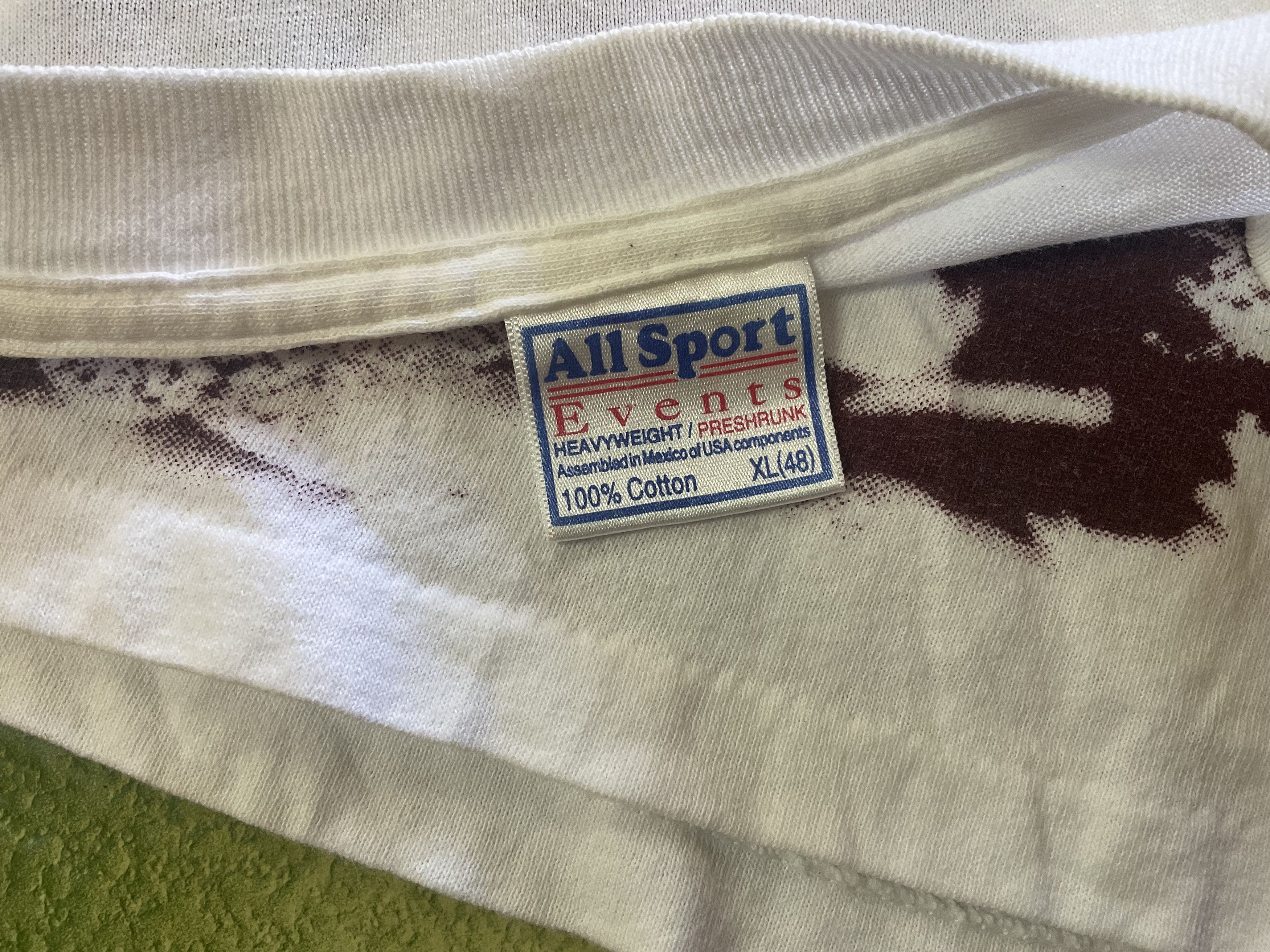 NCAA Vintage 90s Alabama Crimson Tide football All Over Print Tee Size US XL / EU 56 / 4 - 4 Thumbnail