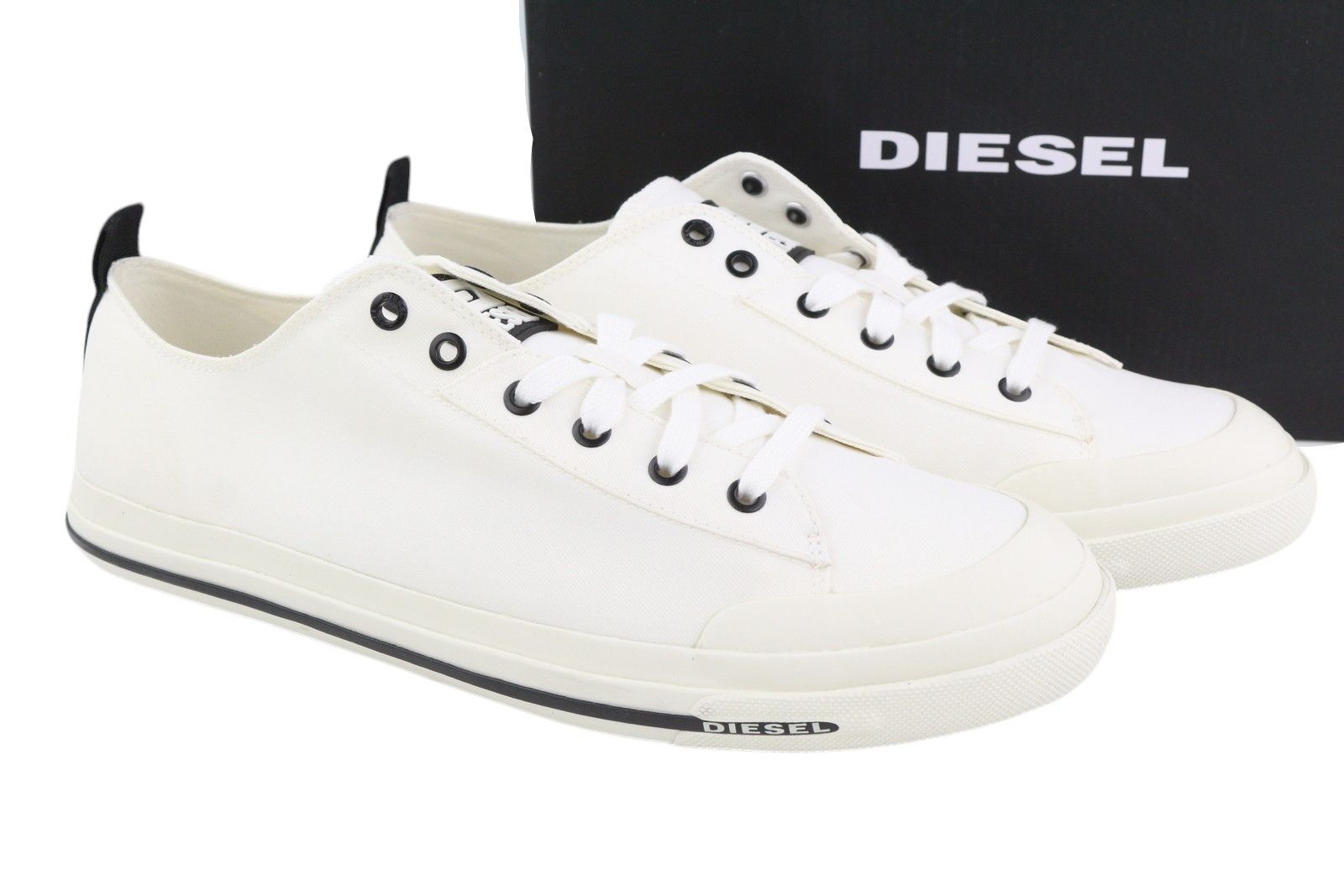 Diesel S-ASTICO LOW CUT EU46 White Lace Almond Toe Sneakers 40829 Size US 13 / EU 46 - 1 Thumbnail