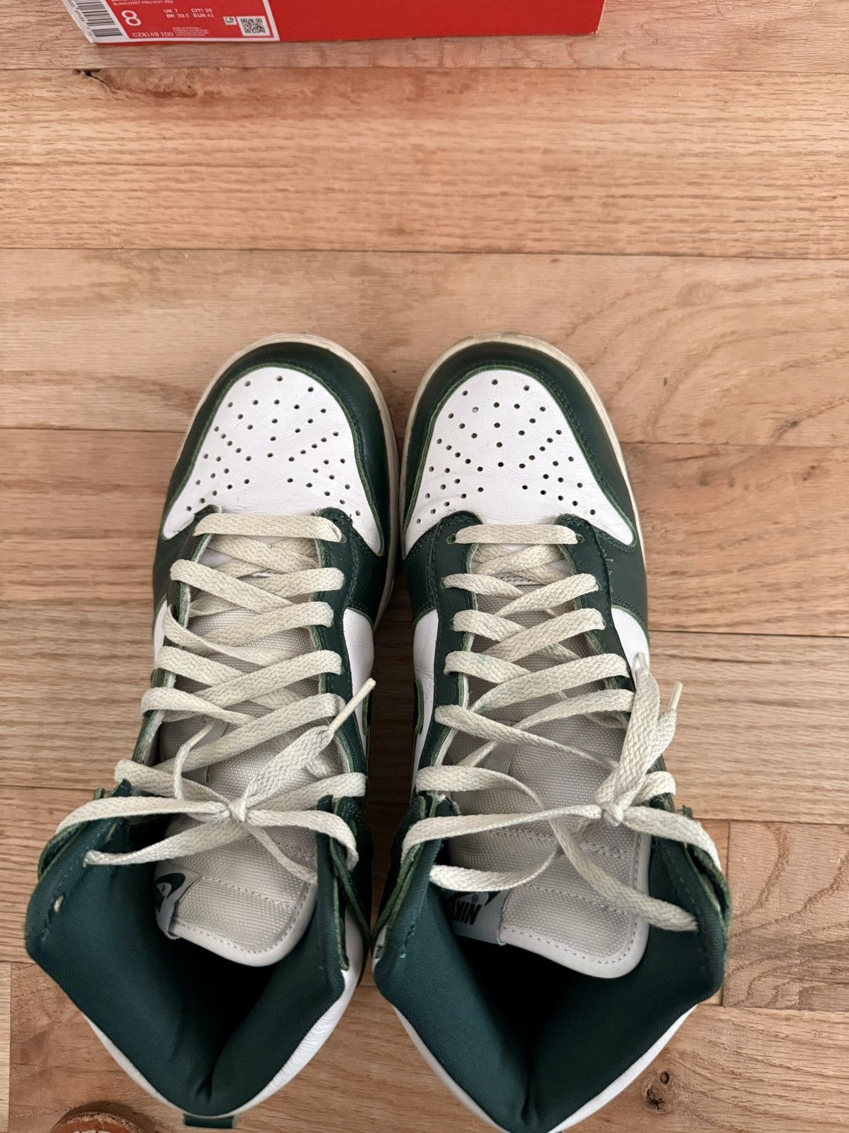 Nike Spartan green dunks Size US 8 / EU 41 - 2 Thumbnail