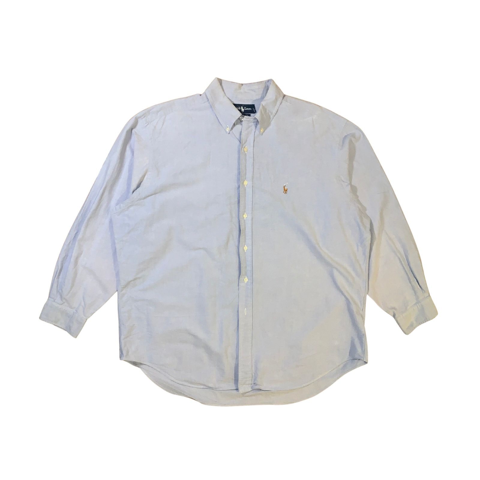 Ralph Lauren Yarmouth Oxford Shirt Blue XL 17.5 35 Hong Kong