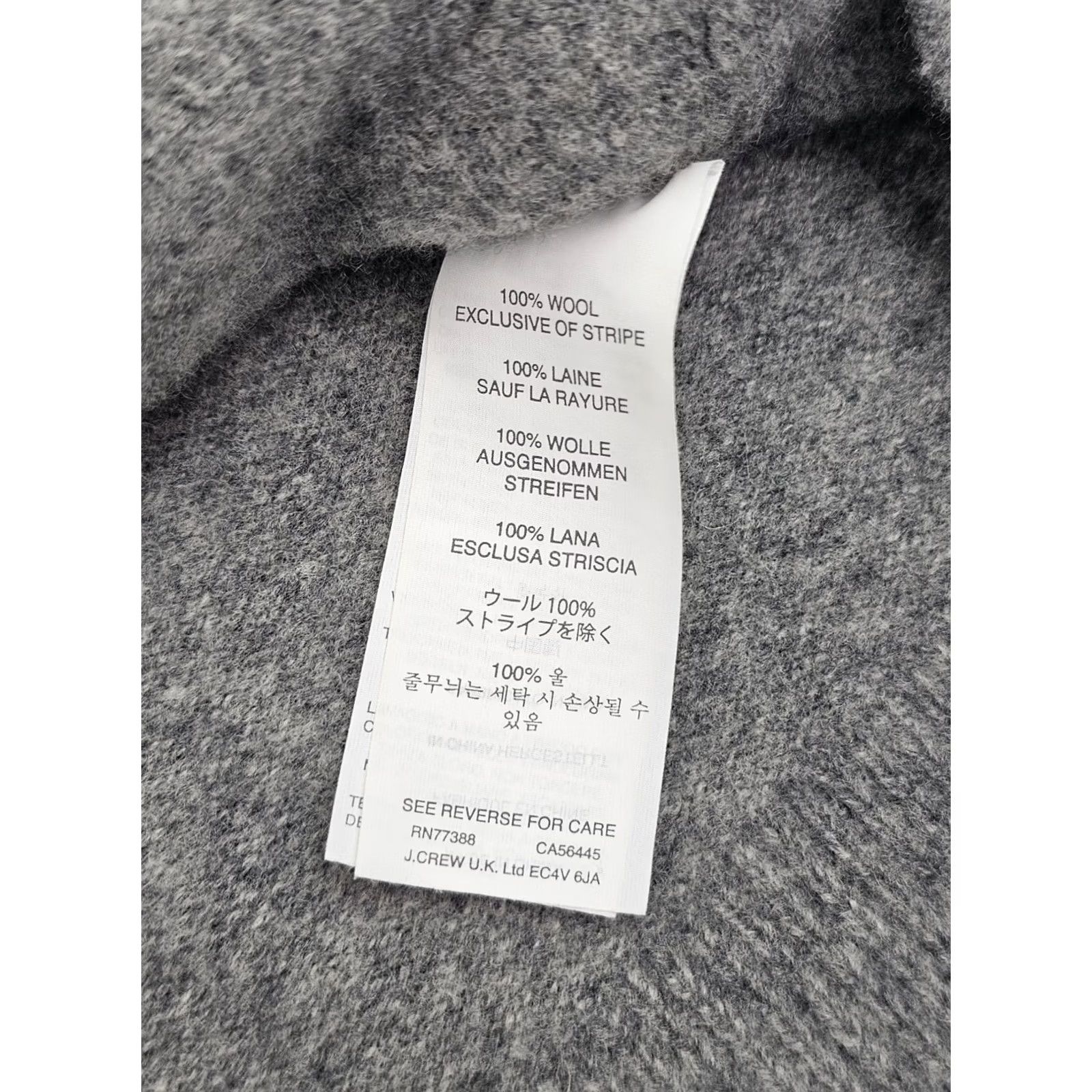 J.Crew J. Crew 100% Wool Pullover Crew Neck Sweater Women L Gray Pink Braid Rhinestone Shirt Adult L Gray Wool Crew Neck Rhinestone Size L / US 10 / IT 46 - 4 Thumbnail