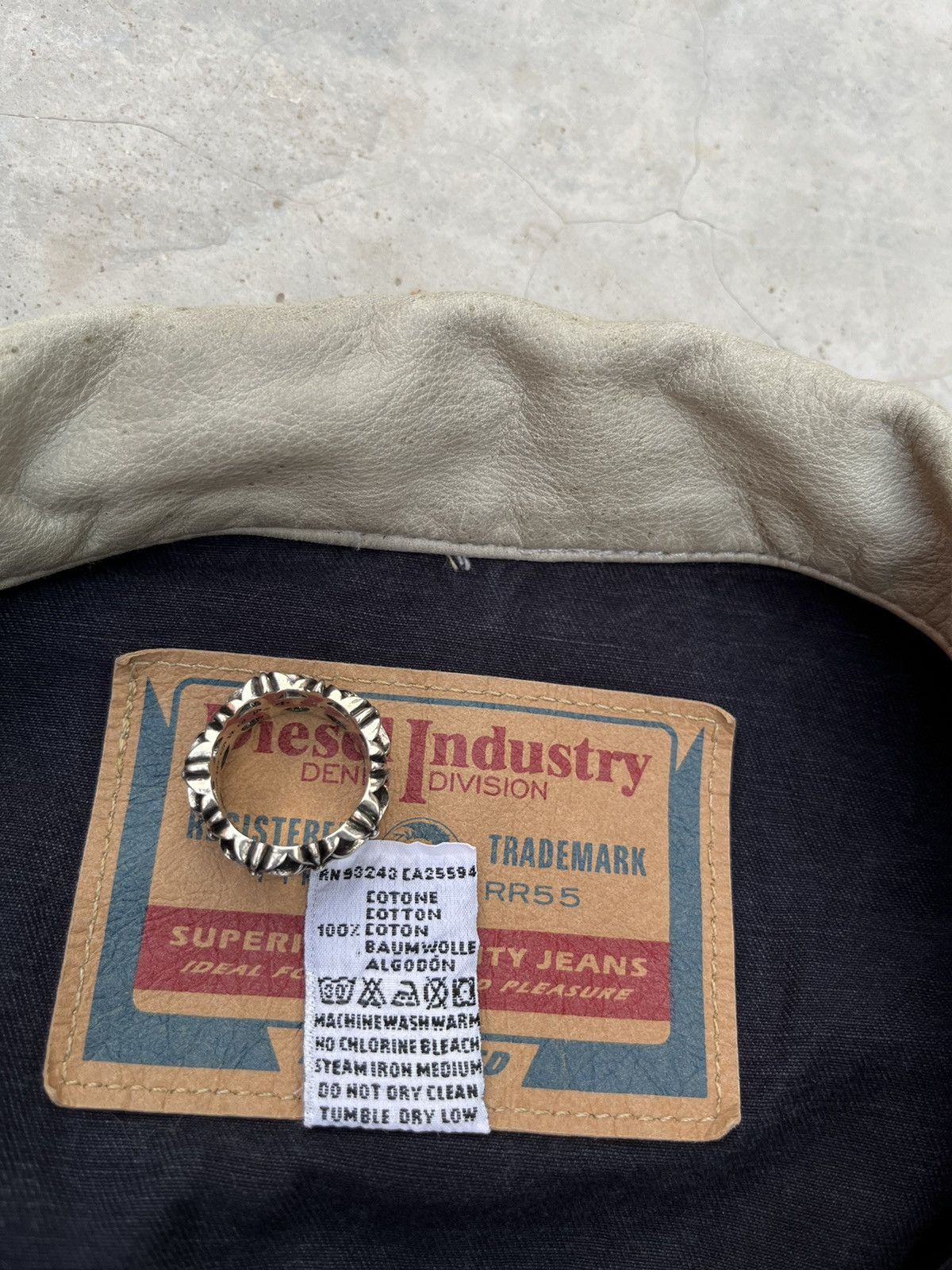 Diesel × Vintage RARE DIESEL INDUSTRY DENVER WORKWEAR DENIM JACKET 90s Size US S / EU 44-46 / 1 - 12 Thumbnail