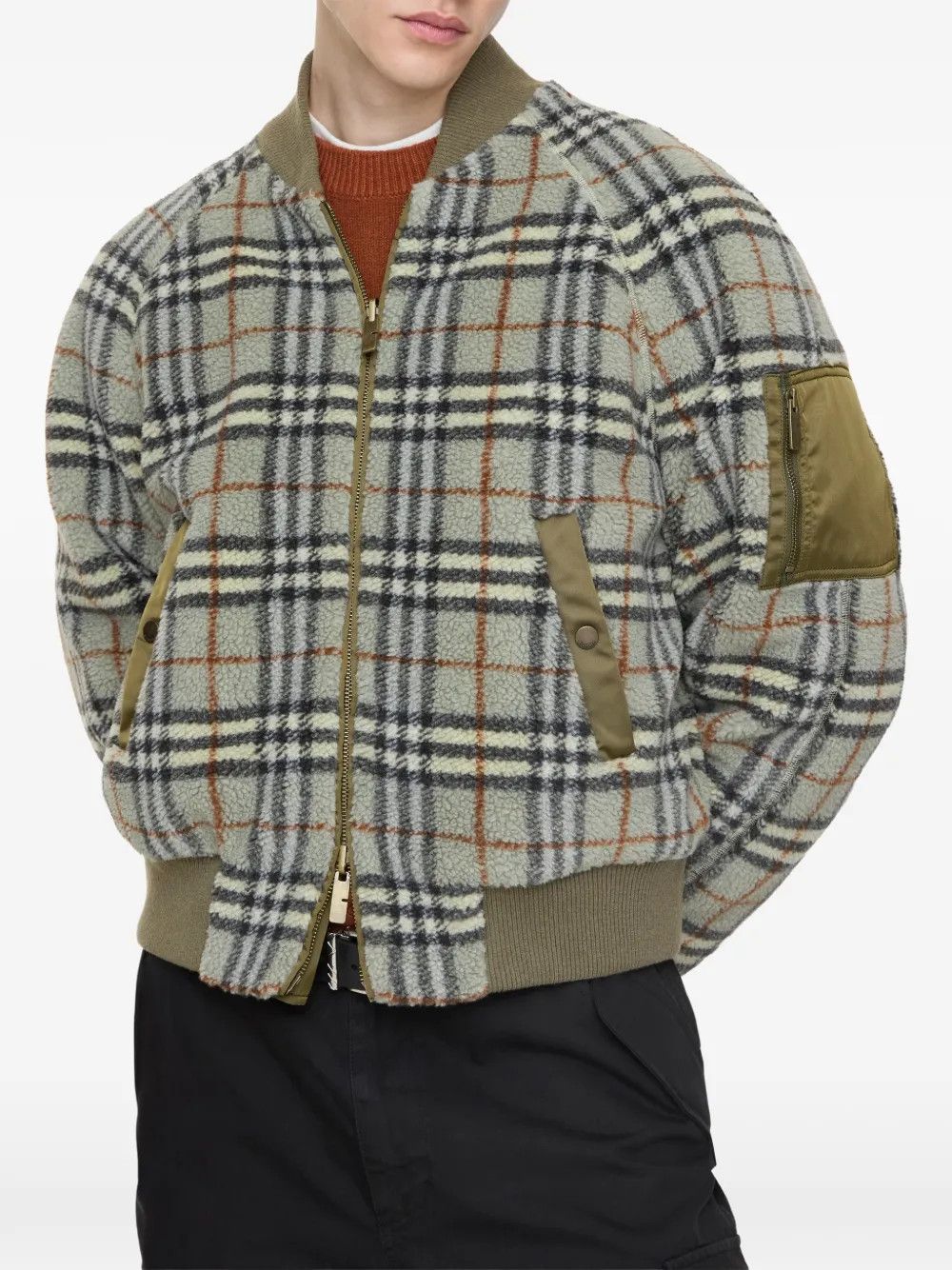 Burberry os11x0526 Reversible Bomber Jacket in Multicolor Size US L / EU 52-54 / 3 - 2 Thumbnail
