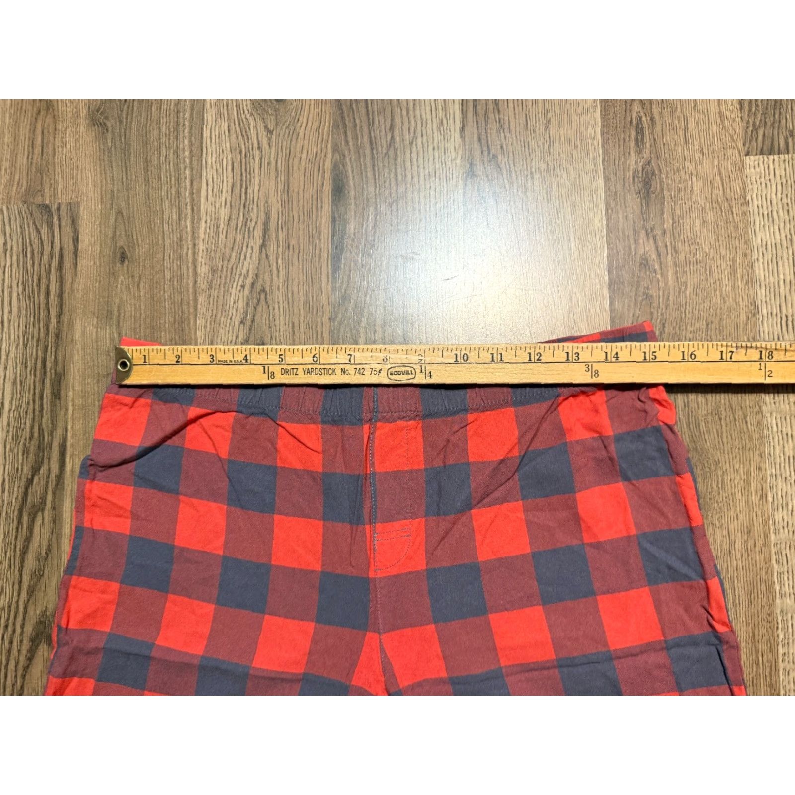 Vintage Xhilaration Sleepwear Set Womens Medium Gray Red Check Shirt Button Up & Pants Size M / US 6-8 / IT 42-44 - 5 Thumbnail