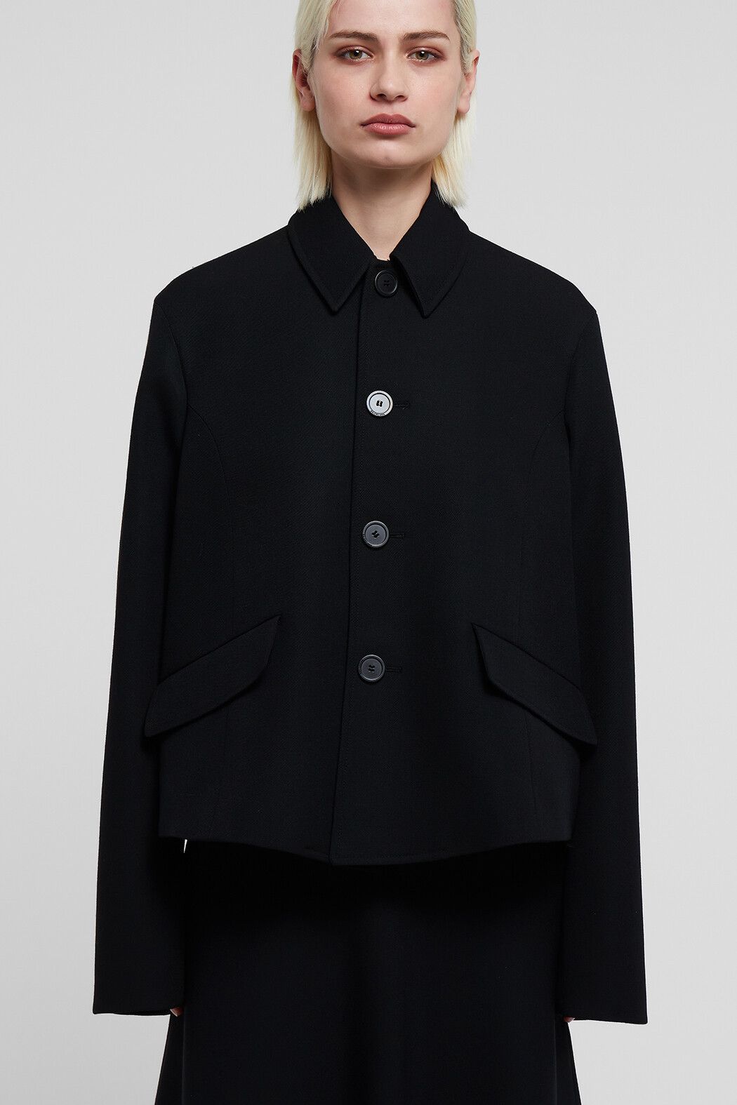 Balenciaga o1s1wg110325 Deconstructed Jacket in Black Size XL / US 12-14 / IT 48-50 - 1 Thumbnail