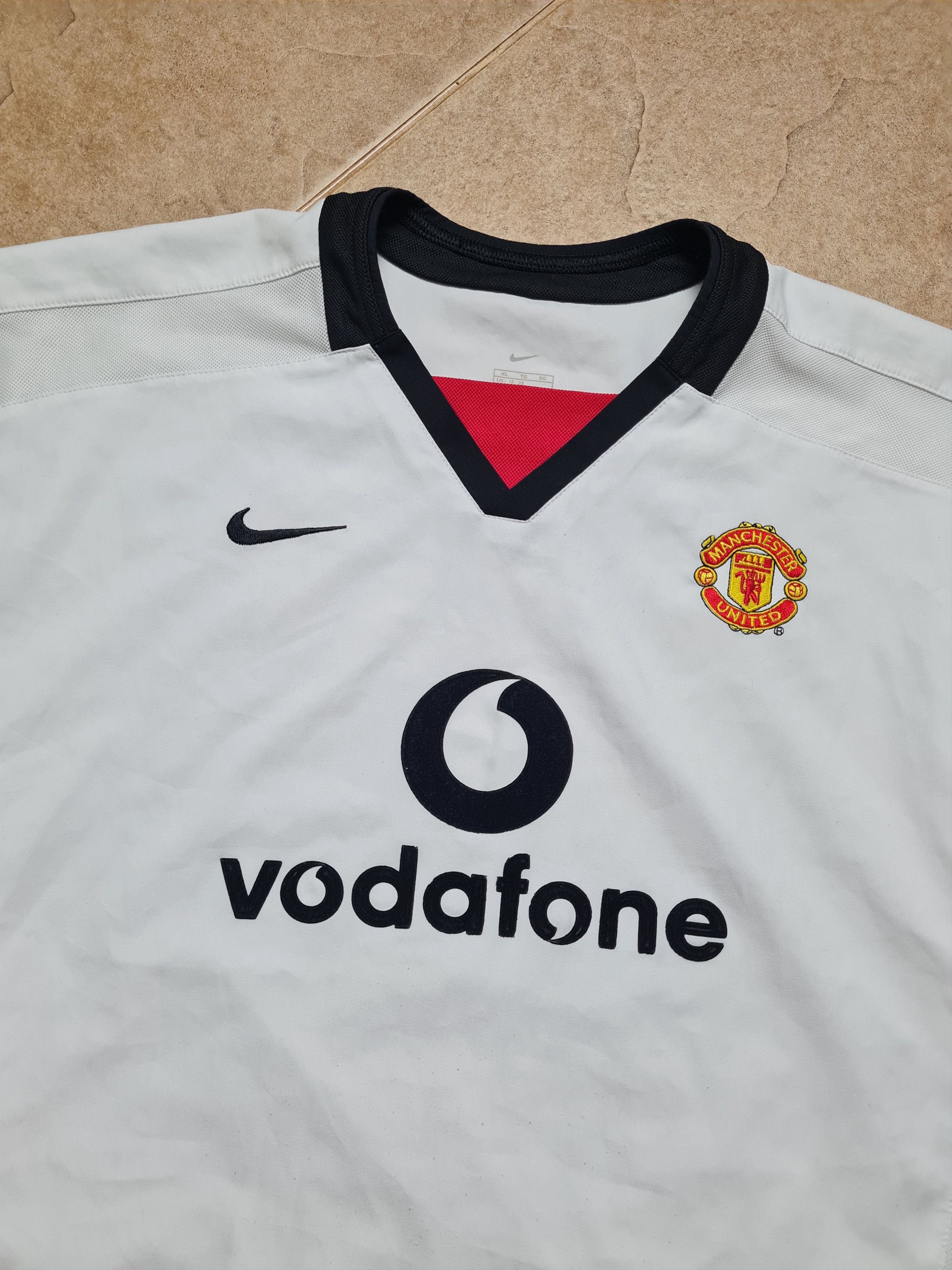 Nike JERSEY MANCHESTER UNITED 2002/03 FOOTBALL SOCCER SHIRT NIKE Size US S / EU 44-46 / 1 - 4 Thumbnail