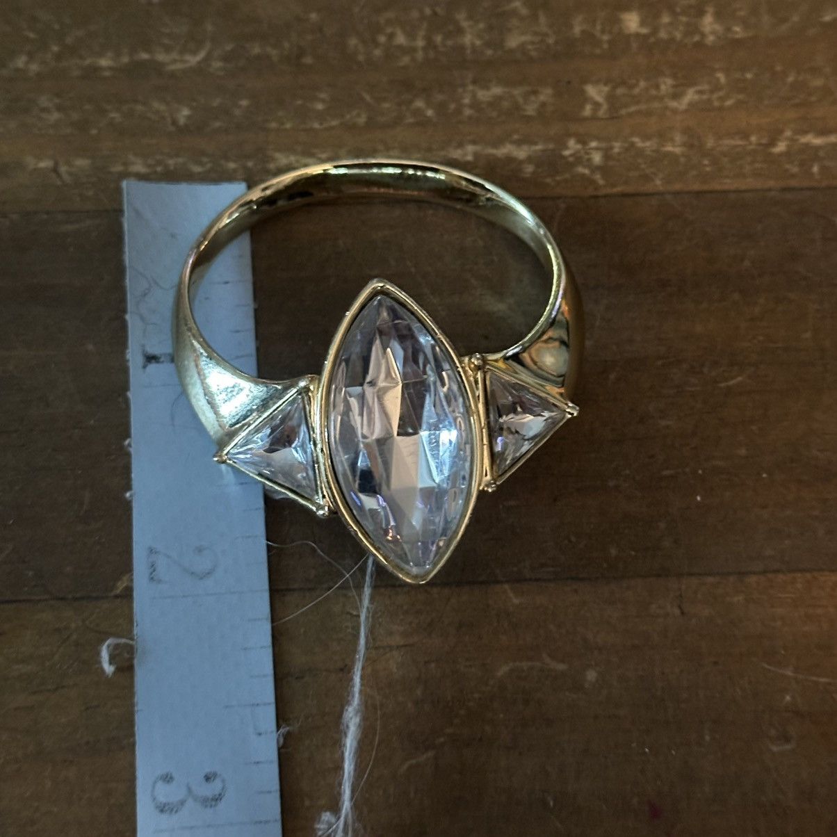 Other Vintage AJC gold tone diamond ring brooch Size ONE SIZE - 4 Thumbnail