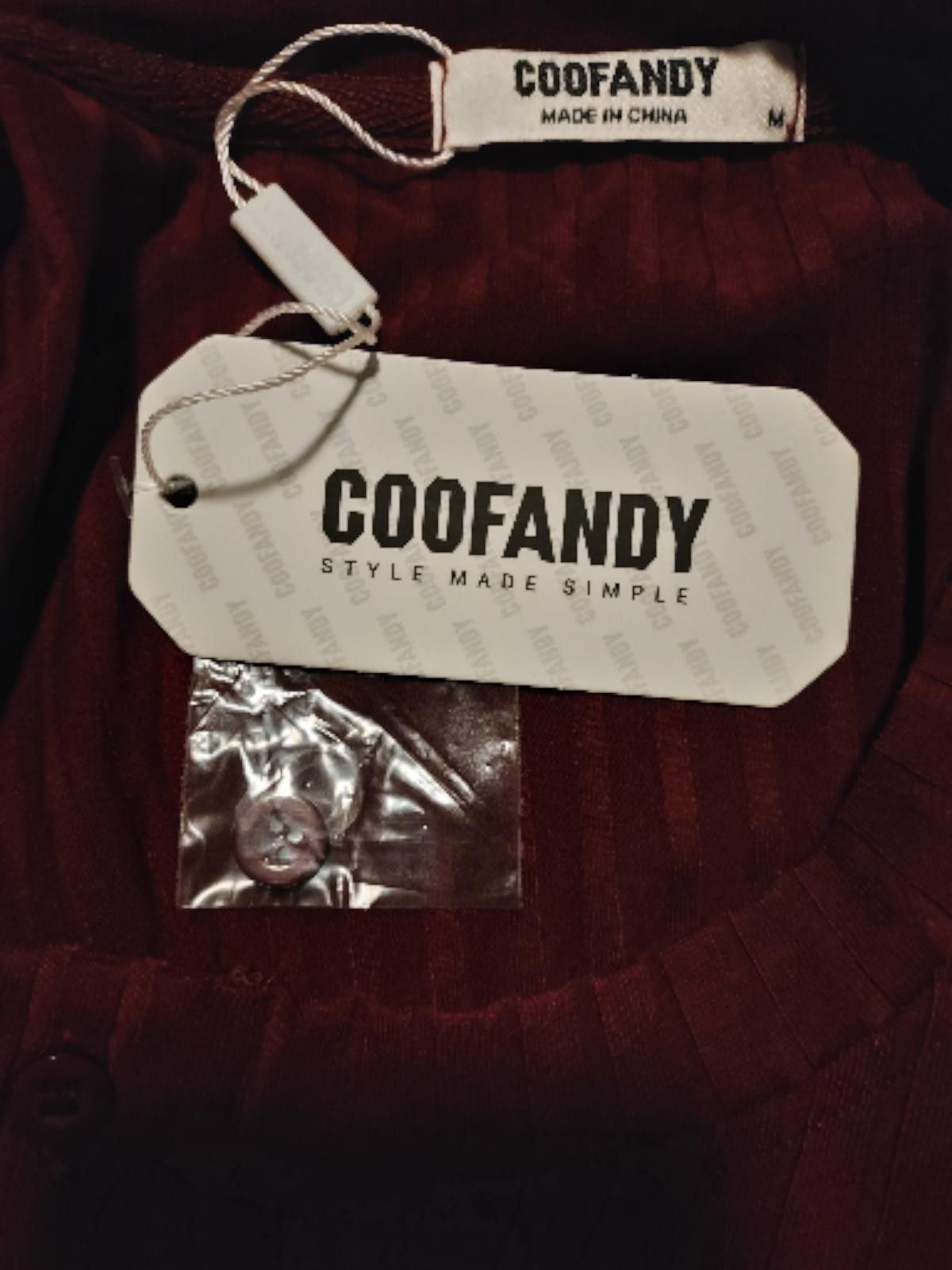 Other COOFANDY Ribbed Henley Shirt for Men Size US M / EU 48-50 / 2 - 6 Thumbnail