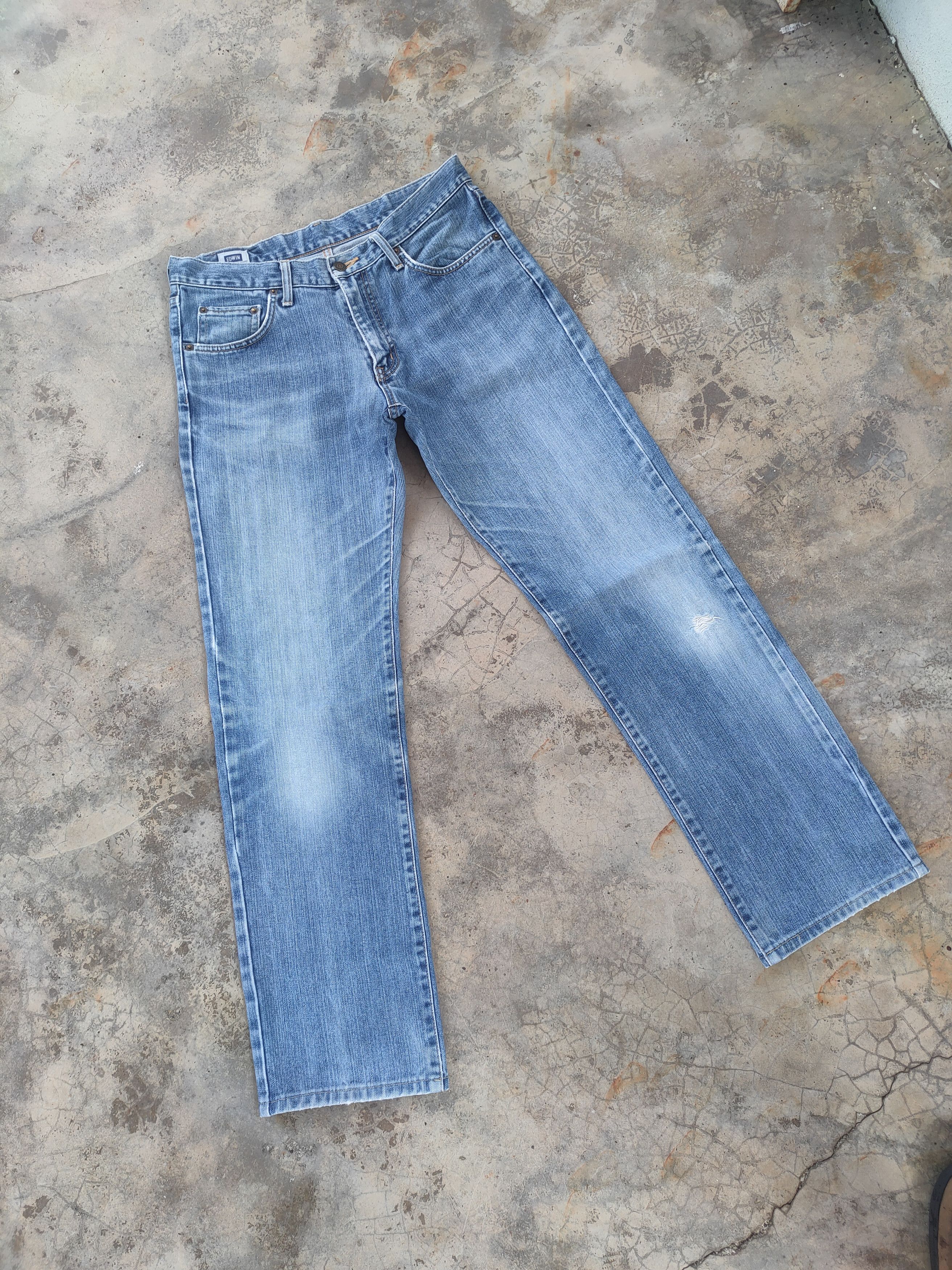 Edwin W33 VINTAGE EDWIN 403 FADED BLUE JEANS DENIM PANTS Size US 33 - 2 Thumbnail