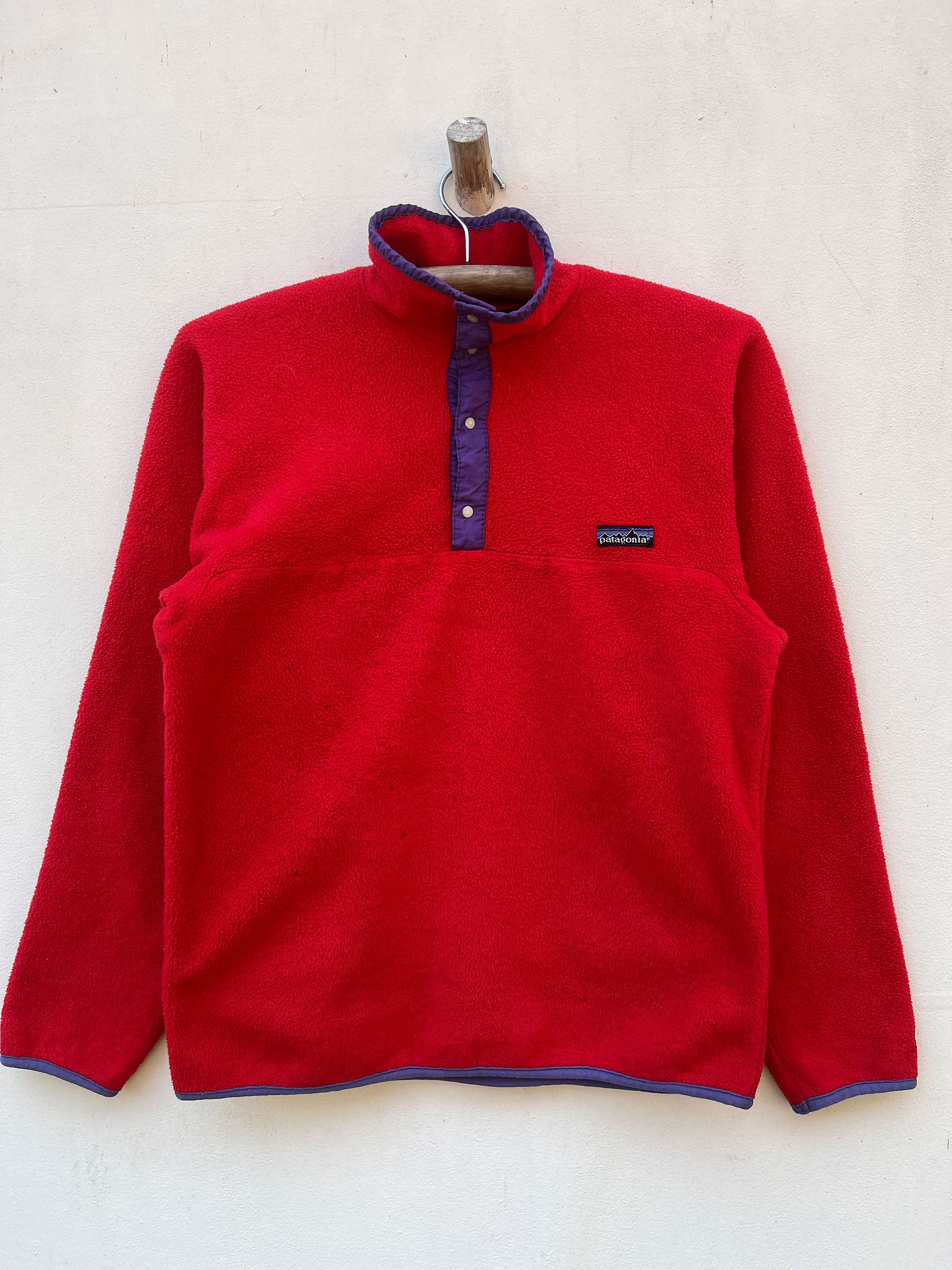 Patagonia Vintage Patagonia 1/4 Snap Button Fleece Size US M / EU 48-50 / 2 - 1 Thumbnail