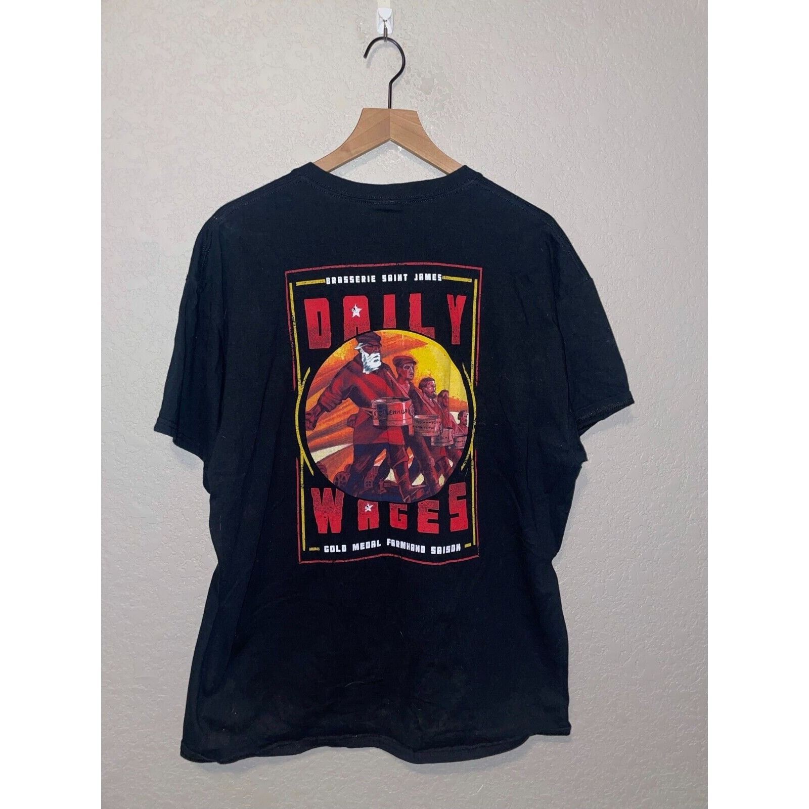 Vintage Vintage Brasserie Saint James Shirt Reno Daily Wages Saison Size US XL / EU 56 / 4 - 1 Thumbnail