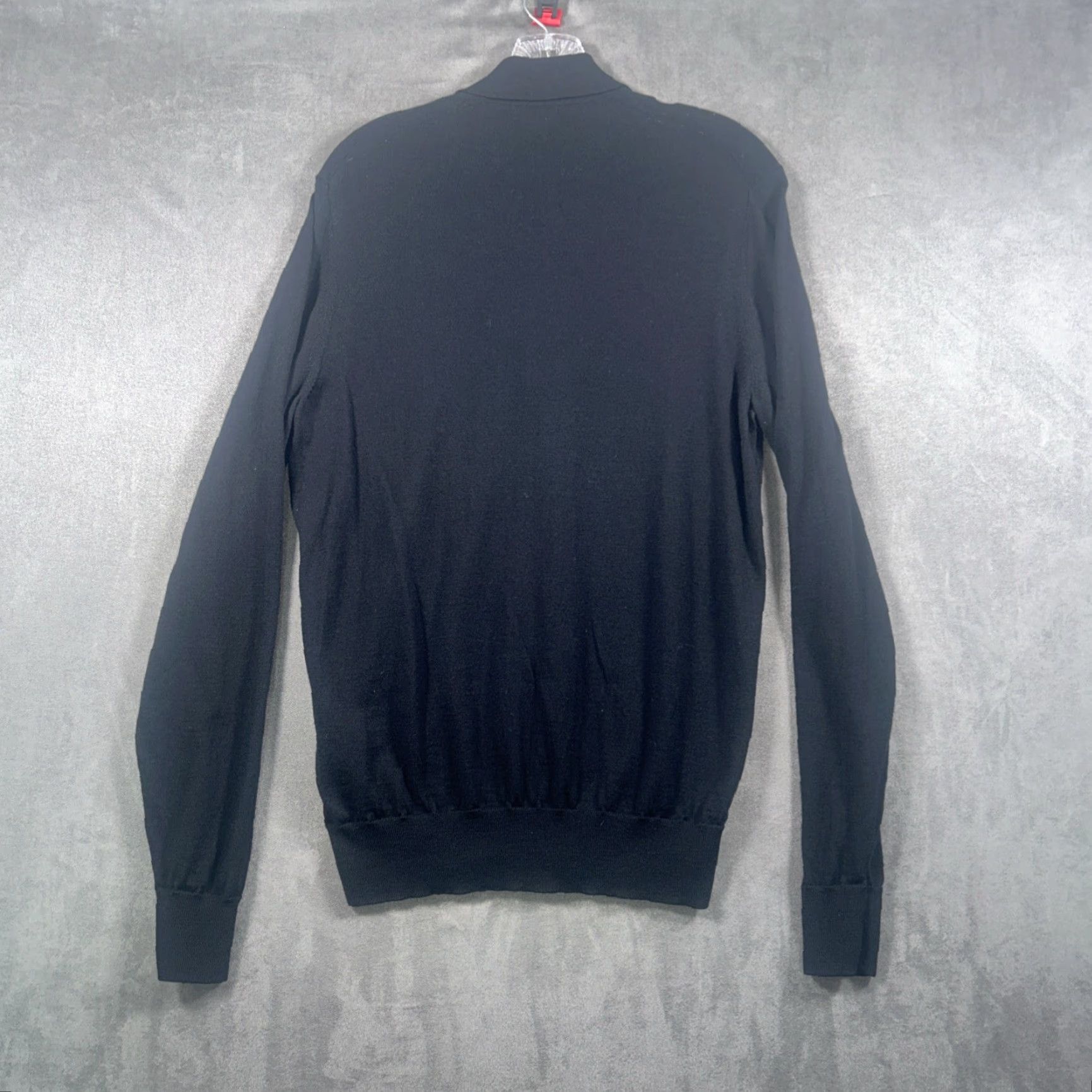 Uniqlo Uniqlo Mens Long Sleeve Pullover Wool Knit Collared Black Size M Sweater Size US M / EU 48-50 / 2 - 7 Thumbnail