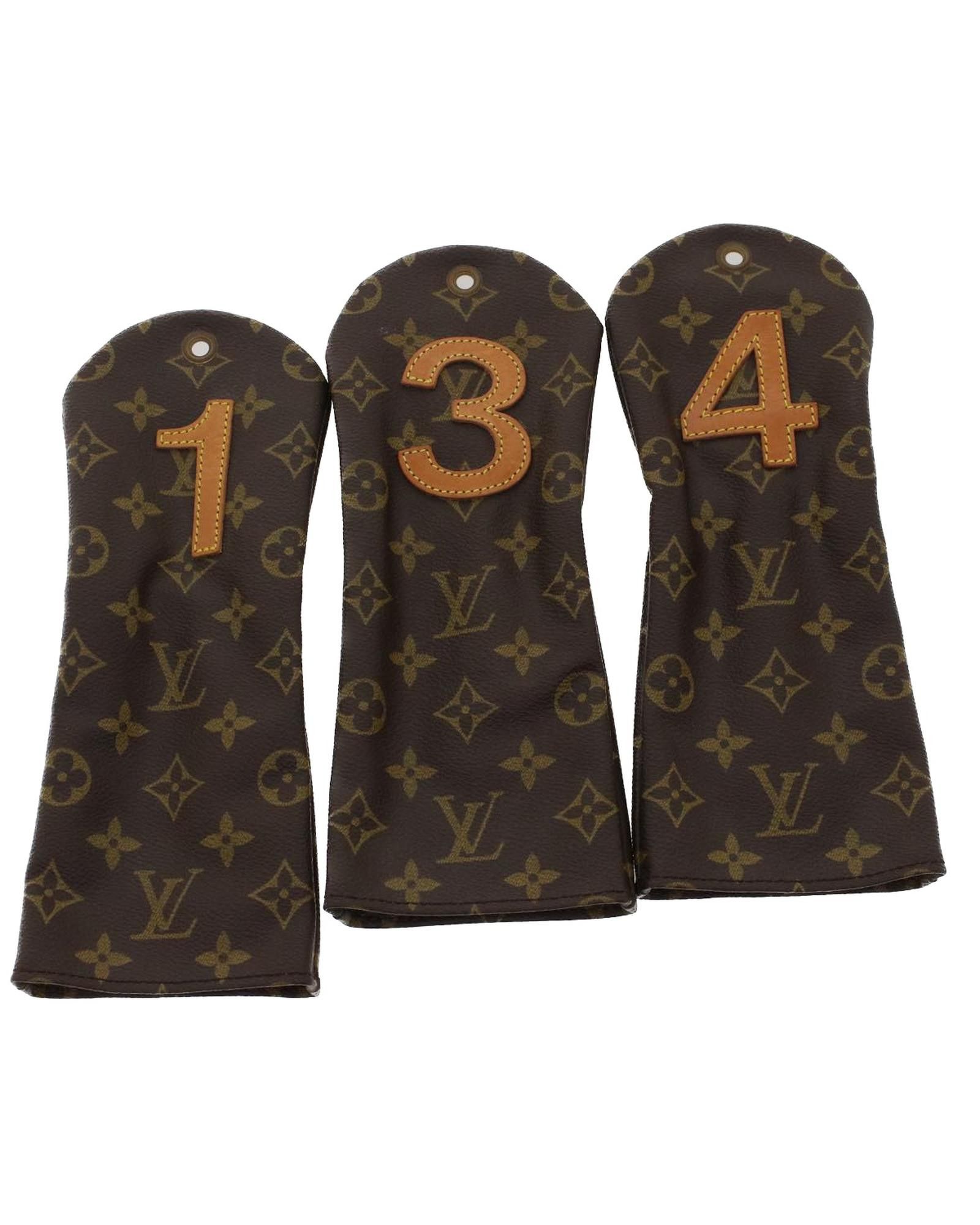 image of Louis Vuitton Monogram Golf Head Cover Pouch Set, Women's