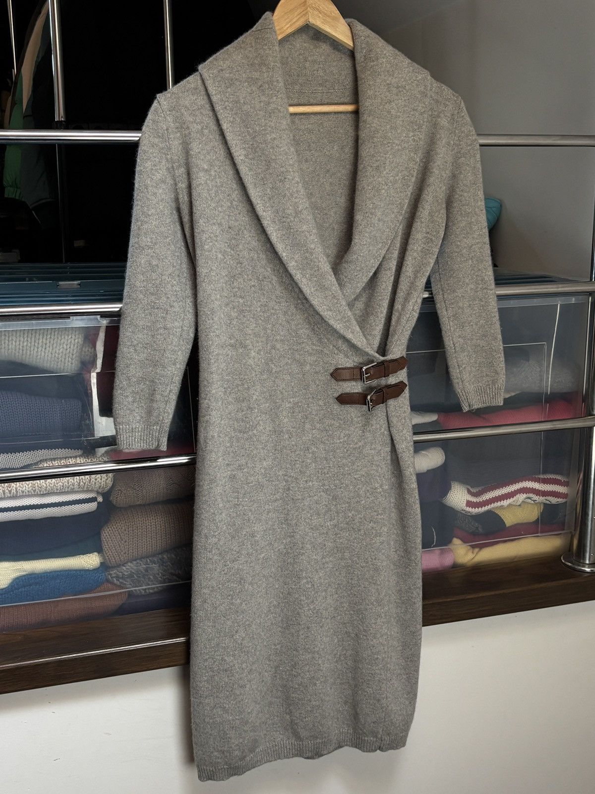Ralph Lauren Black Label Ralph Lauren Black Label Knitted Wool Cashmere Silk Dress Size S / US 4 / IT 40 - 2 Thumbnail