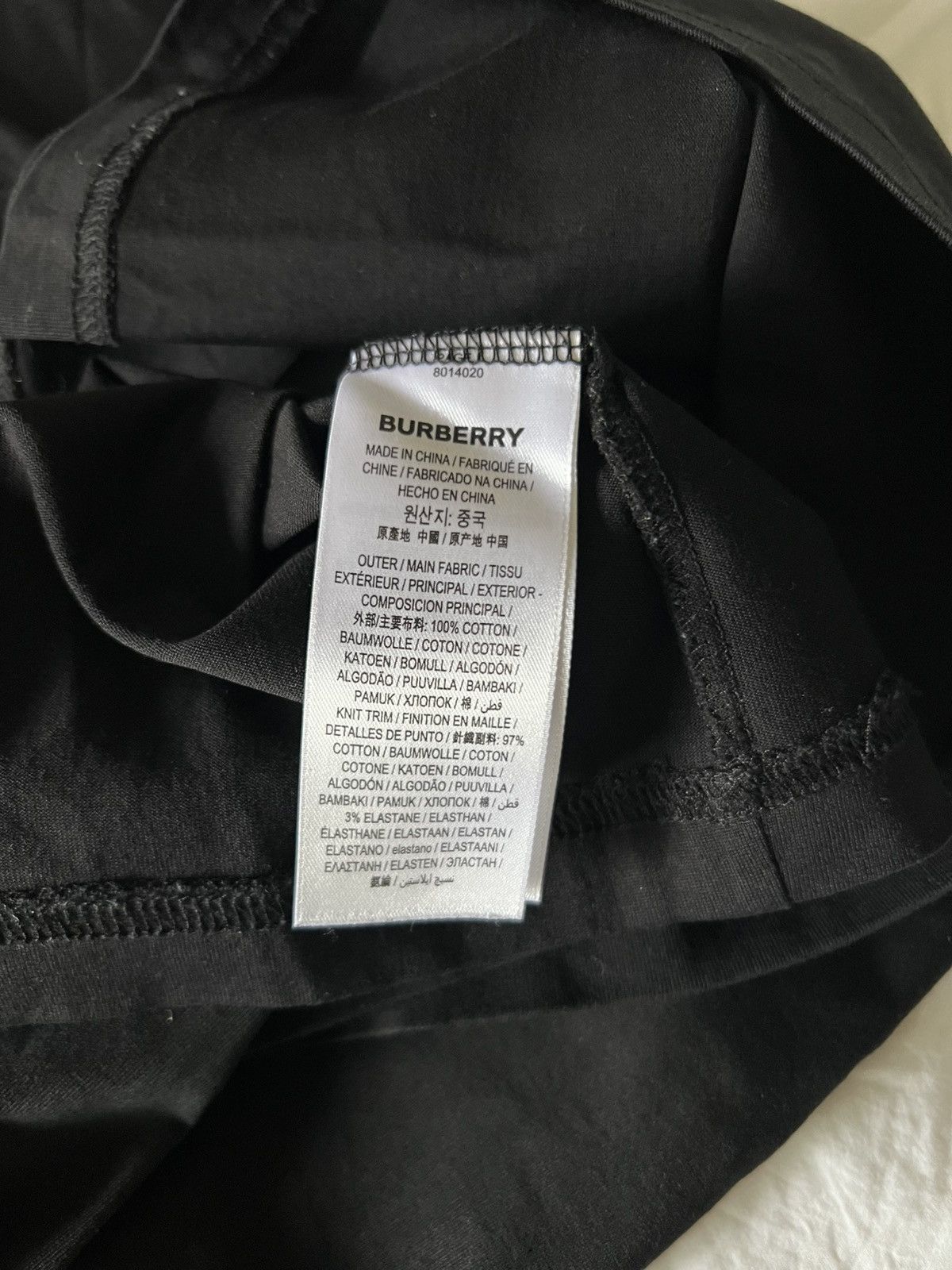 Burberry BURBERRY Black Monogram T-Shirt Size M Size US S / EU 44-46 / 1 - 8 Thumbnail