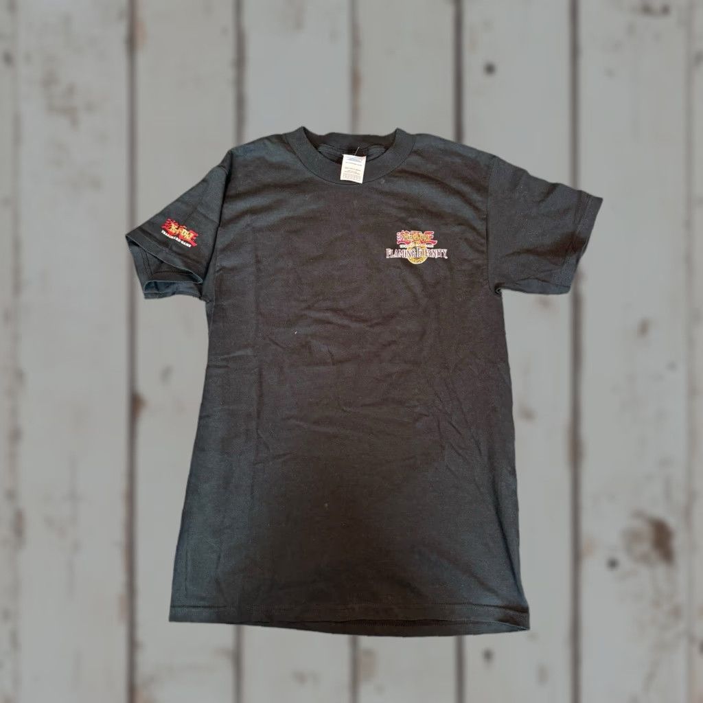 Vintage VINTAGE Yugioh TCG Promo Shirt Adult Small 1996 Konami Flaming Eternity HTF Black Cotton Crew Neck Short Sleeve Men Size US S / EU 44-46 / 1 - 1 Thumbnail