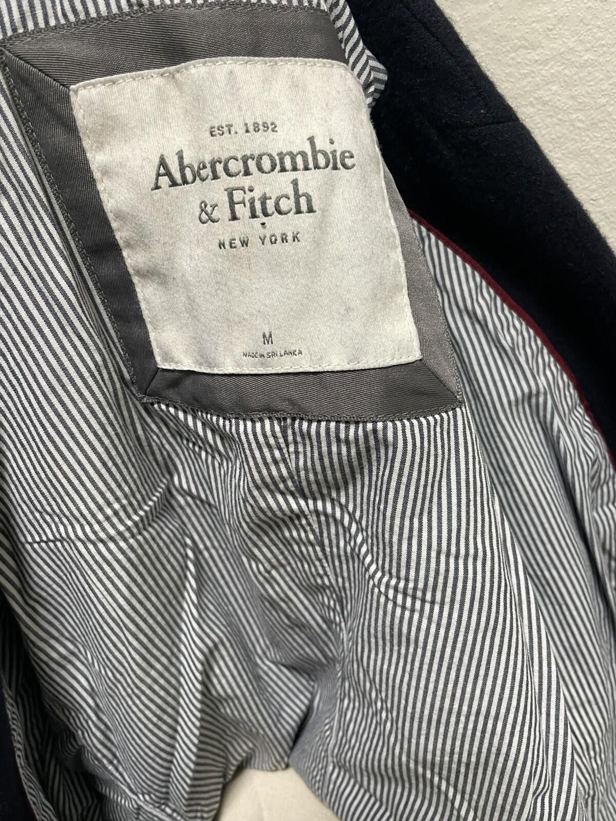 Abercrombie & Fitch VTG Abercrombie & Fitch Y2K Blue Blazer Wool Blend Jacket M Size M / US 6-8 / IT 42-44 - 2 Thumbnail