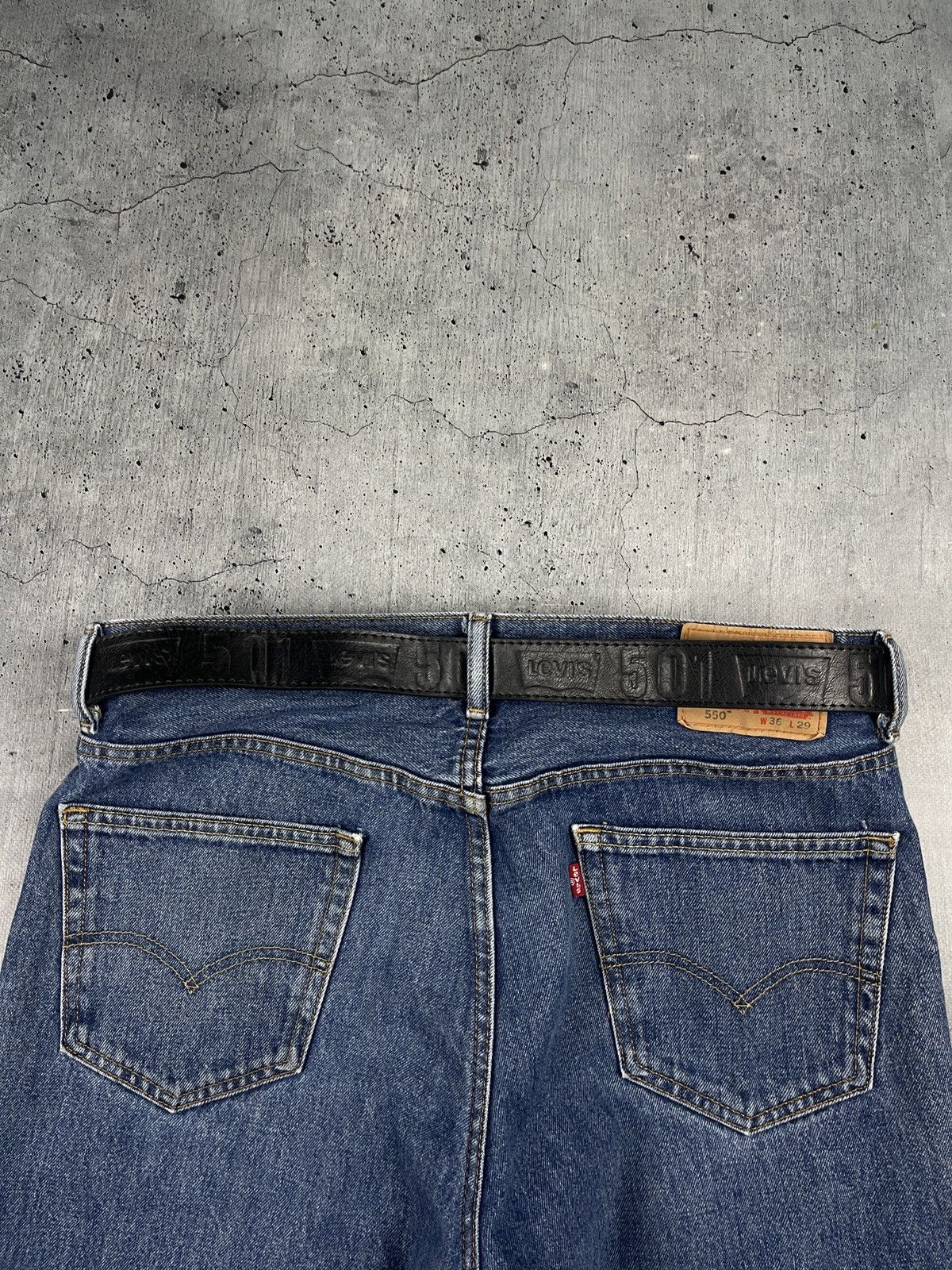 Levi's × Levi's Vintage Clothing × Vintage Vintage Levi's Black Leather Belt Size ONE SIZE - 5 Thumbnail