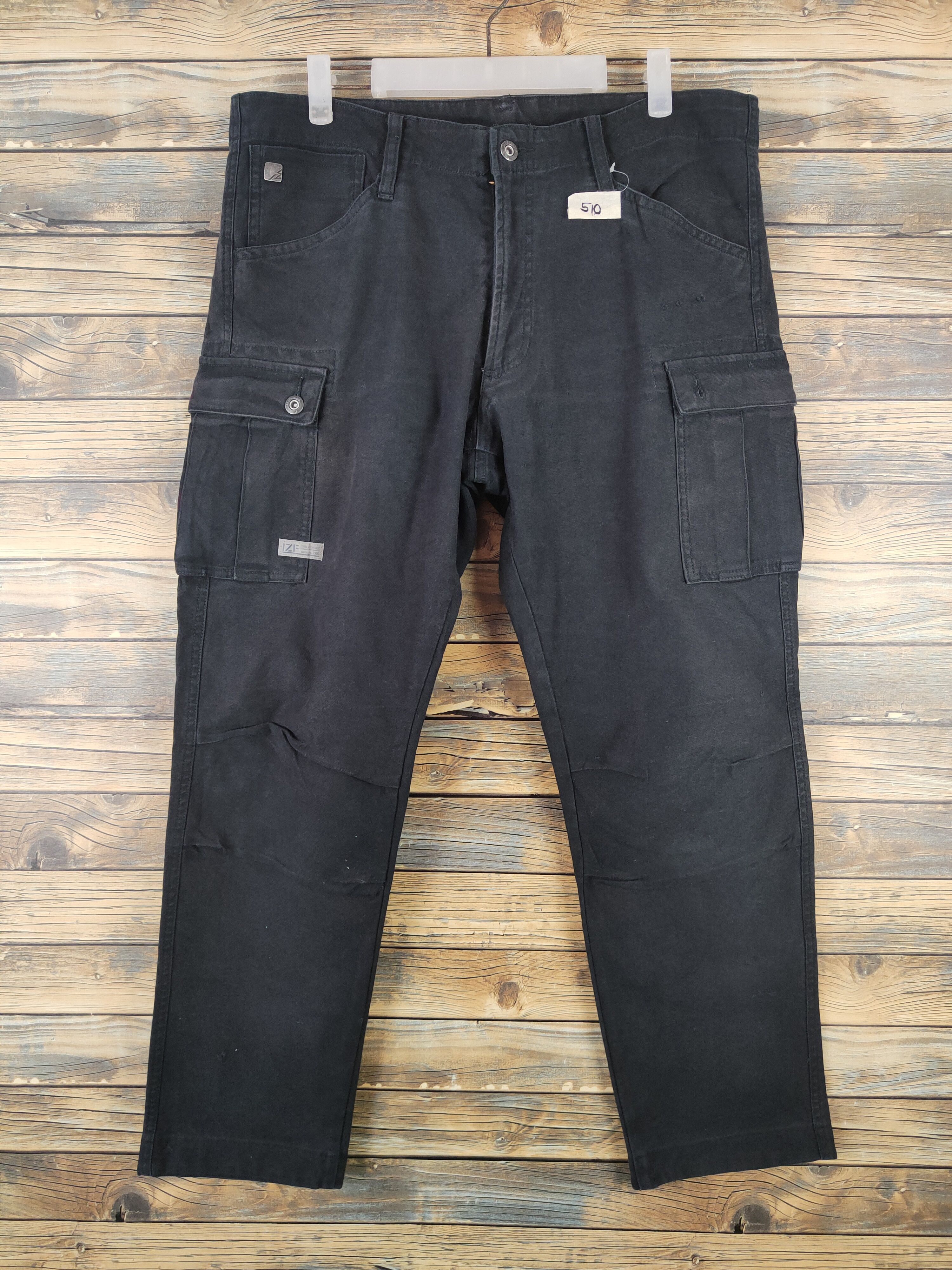 DL I'z Frontier Black Multipocket Tactical Cargo Pants #510