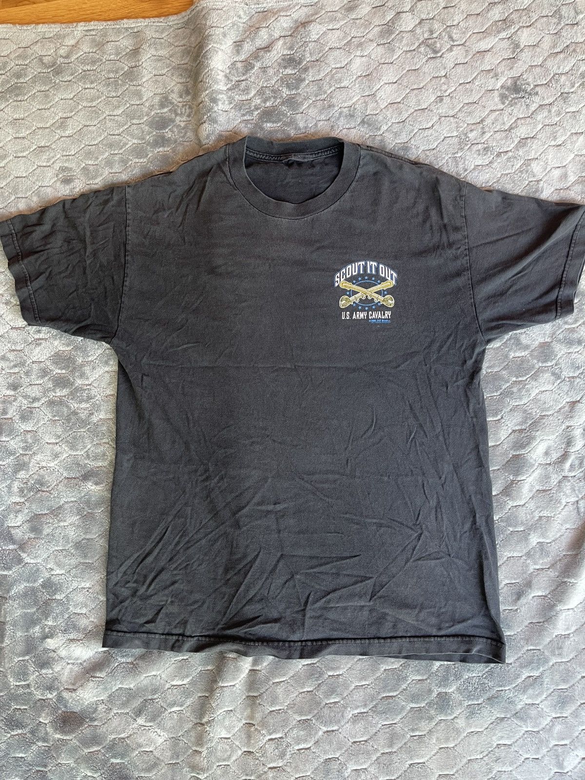 Vintage 2006 Vintage US Army Cavalry T-Shirt Black Size US M / EU 48-50 / 2 - 1 Thumbnail