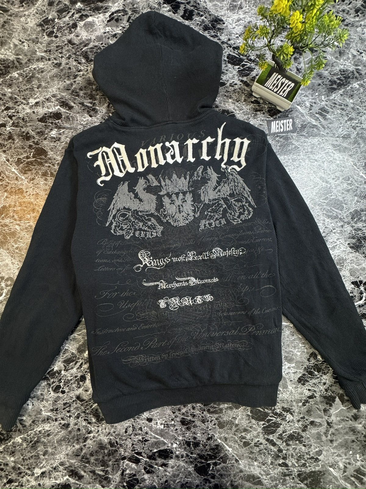 Monarchy Vintage Y2k Monarchy Reversible Hoodie Size US L / EU 52-54 / 3 - 5 Thumbnail