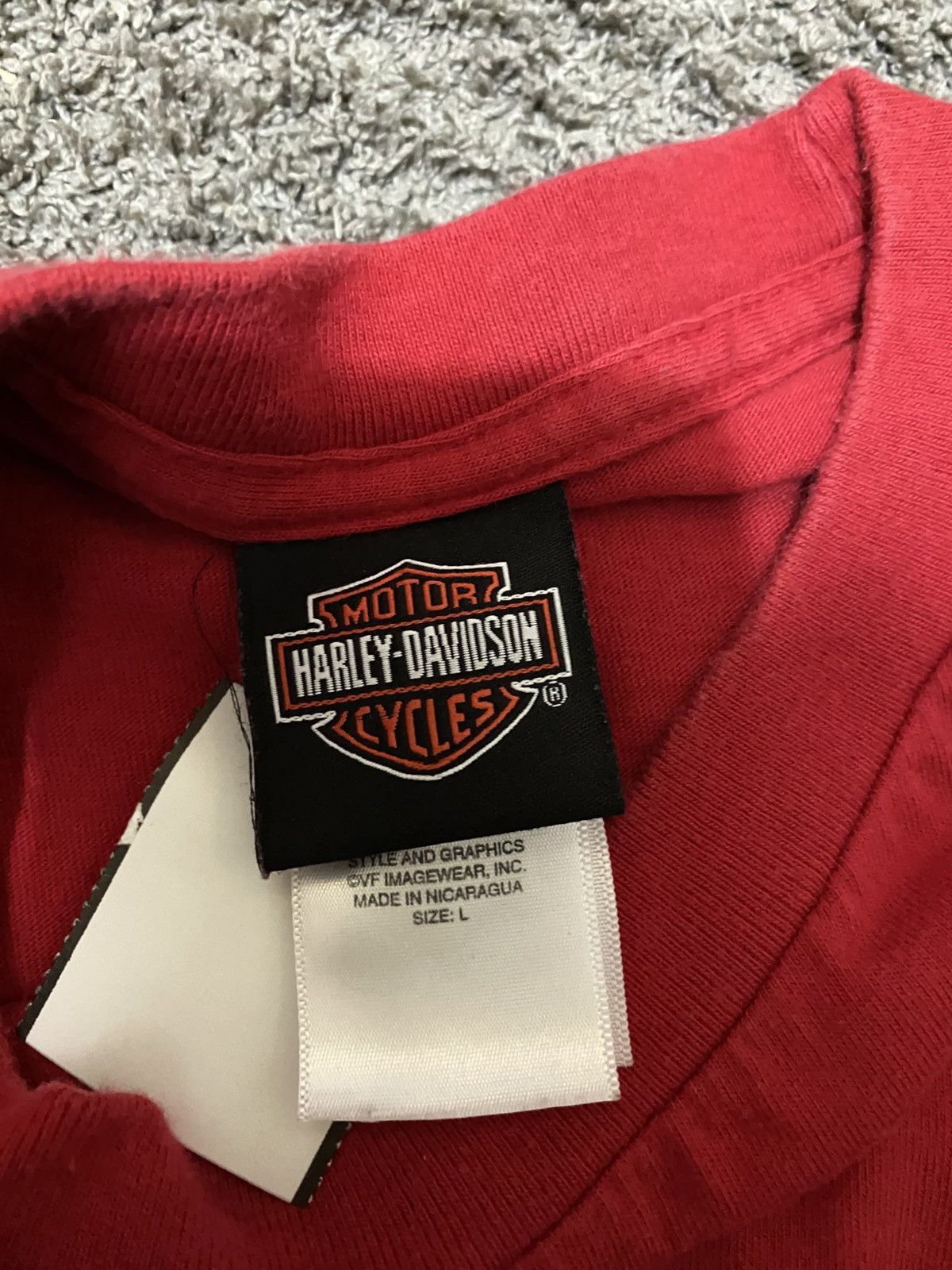 Harley Davidson Red vintage Harley davidson sleevless Size US L / EU 52-54 / 3 - 3 Thumbnail