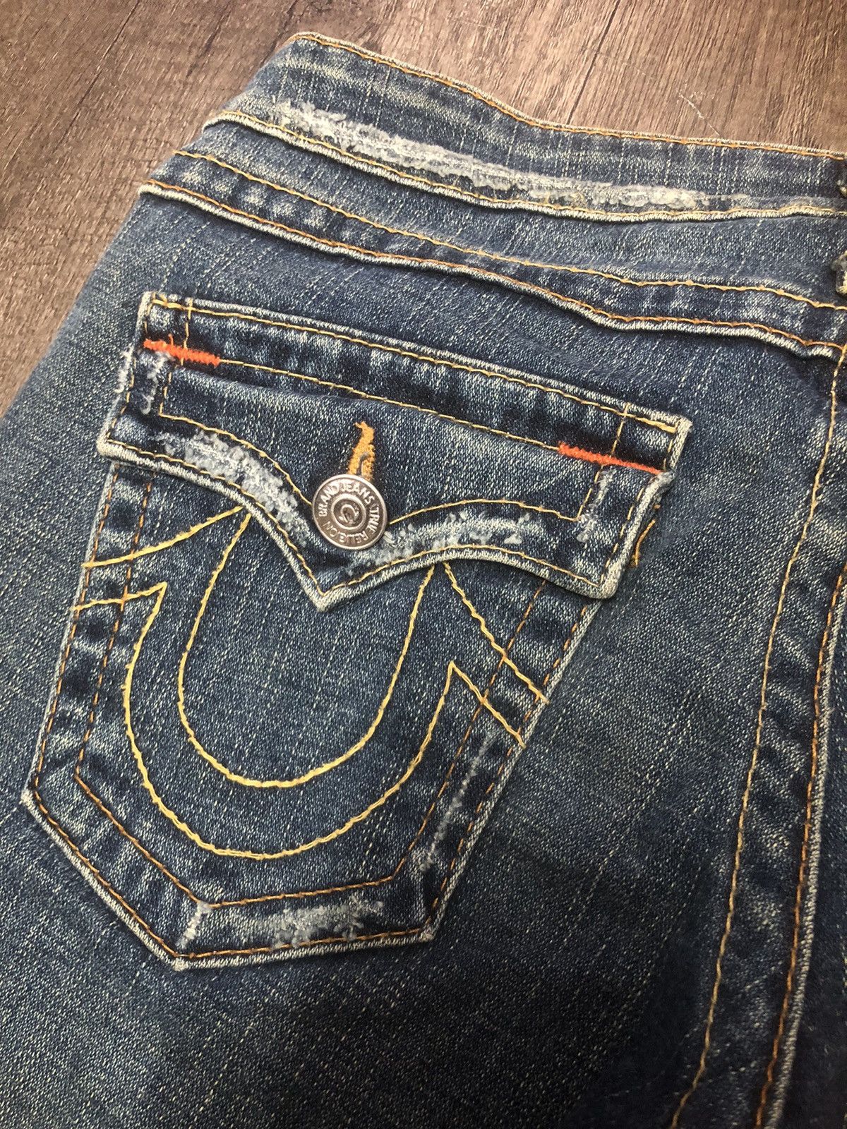 Japanese Brand TRUE RELIGION FLARED JEANS Size 30" / US 8 / IT 44 - 21 Thumbnail
