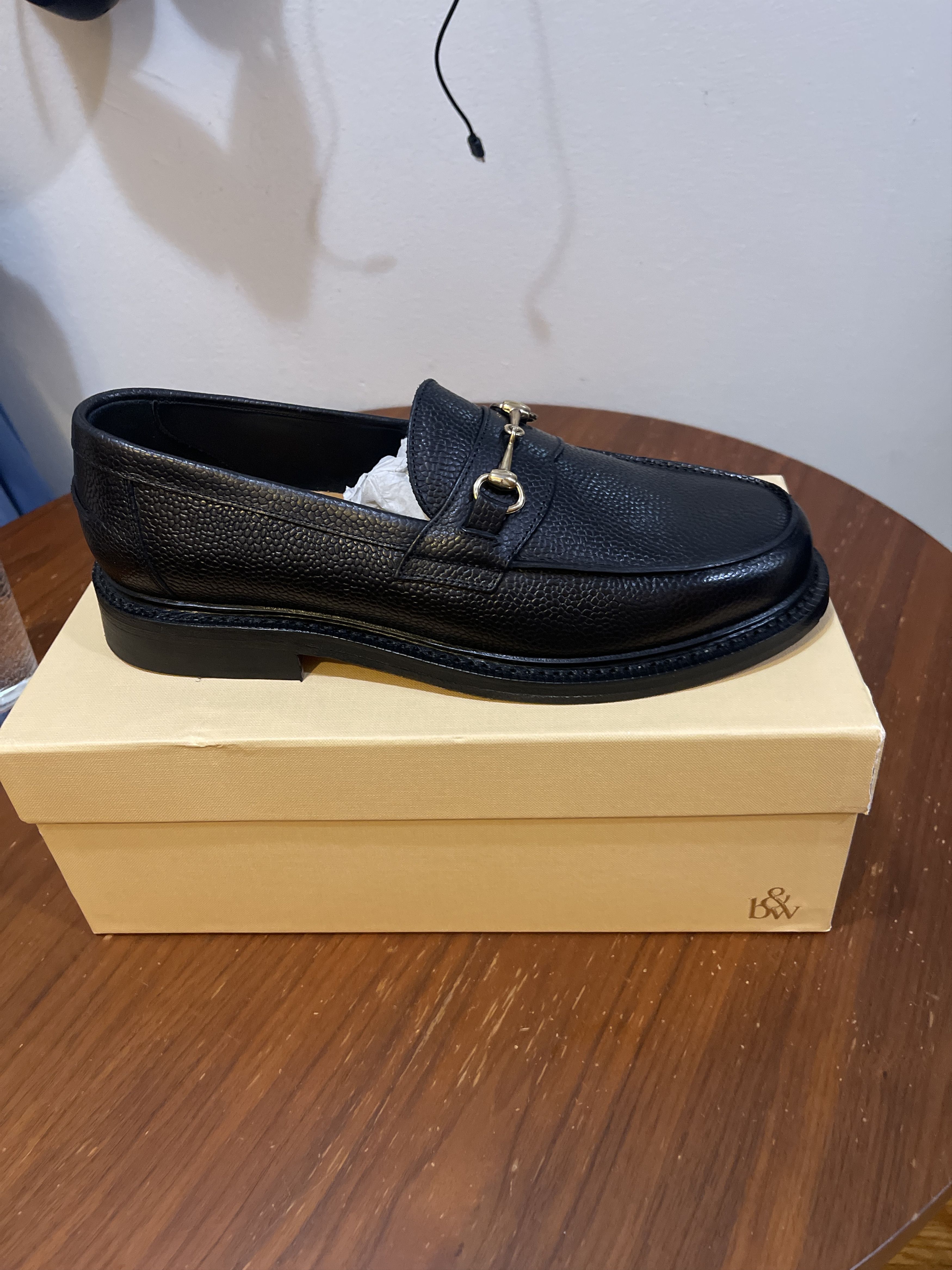 Blackstock & Weber The Mason Horse Bit Loafer, Onyx Size US 10.5 / EU 43-44 - 6 Thumbnail