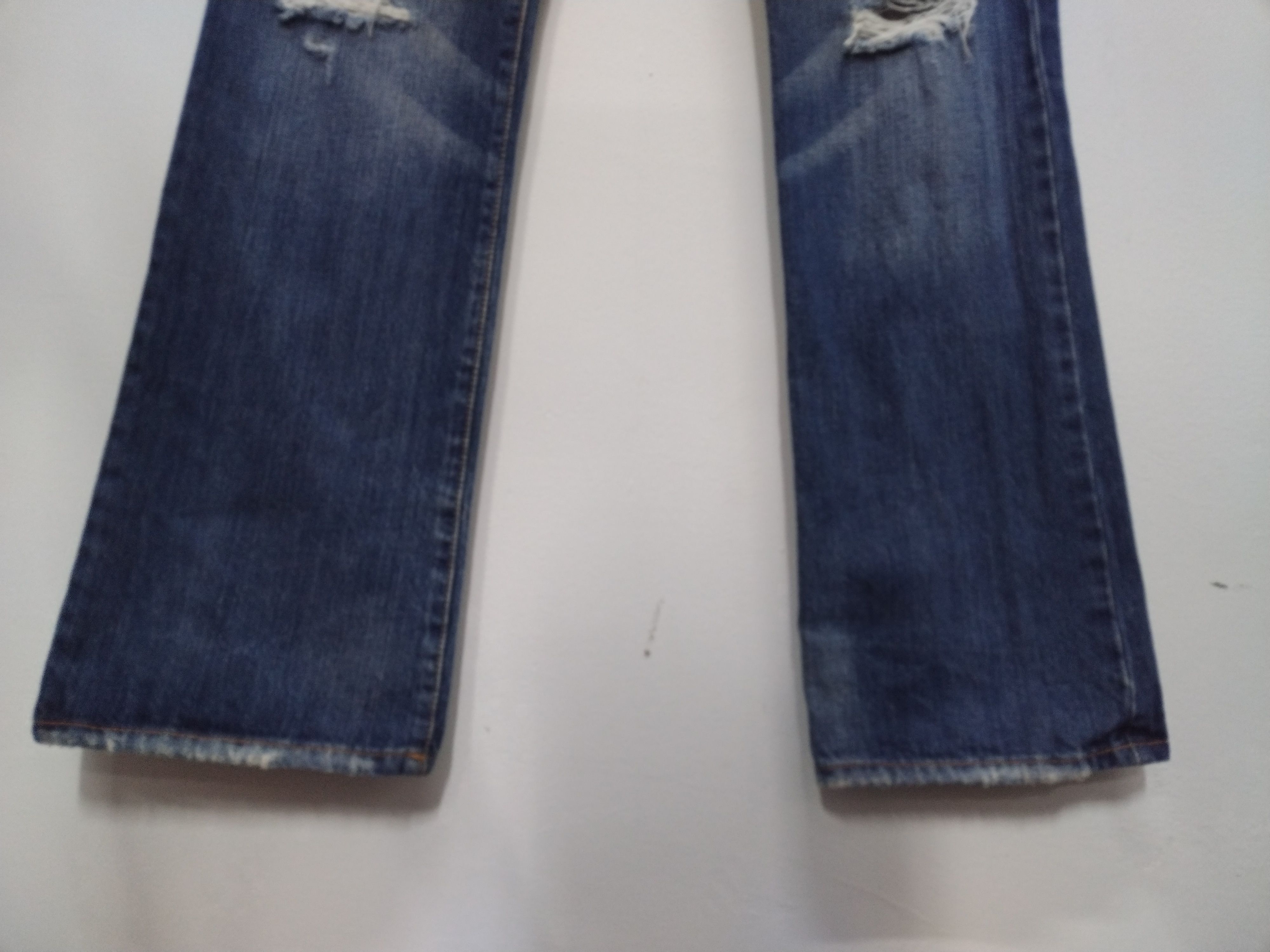 Abercrombie & Fitch × Le Grande Bleu (L.G.B.) × Vintage 💥FLARE💥ABERCROMBIE&FITCH DISTRESSED JEANS Size 32" / US 10 / IT 46 - 9 Thumbnail