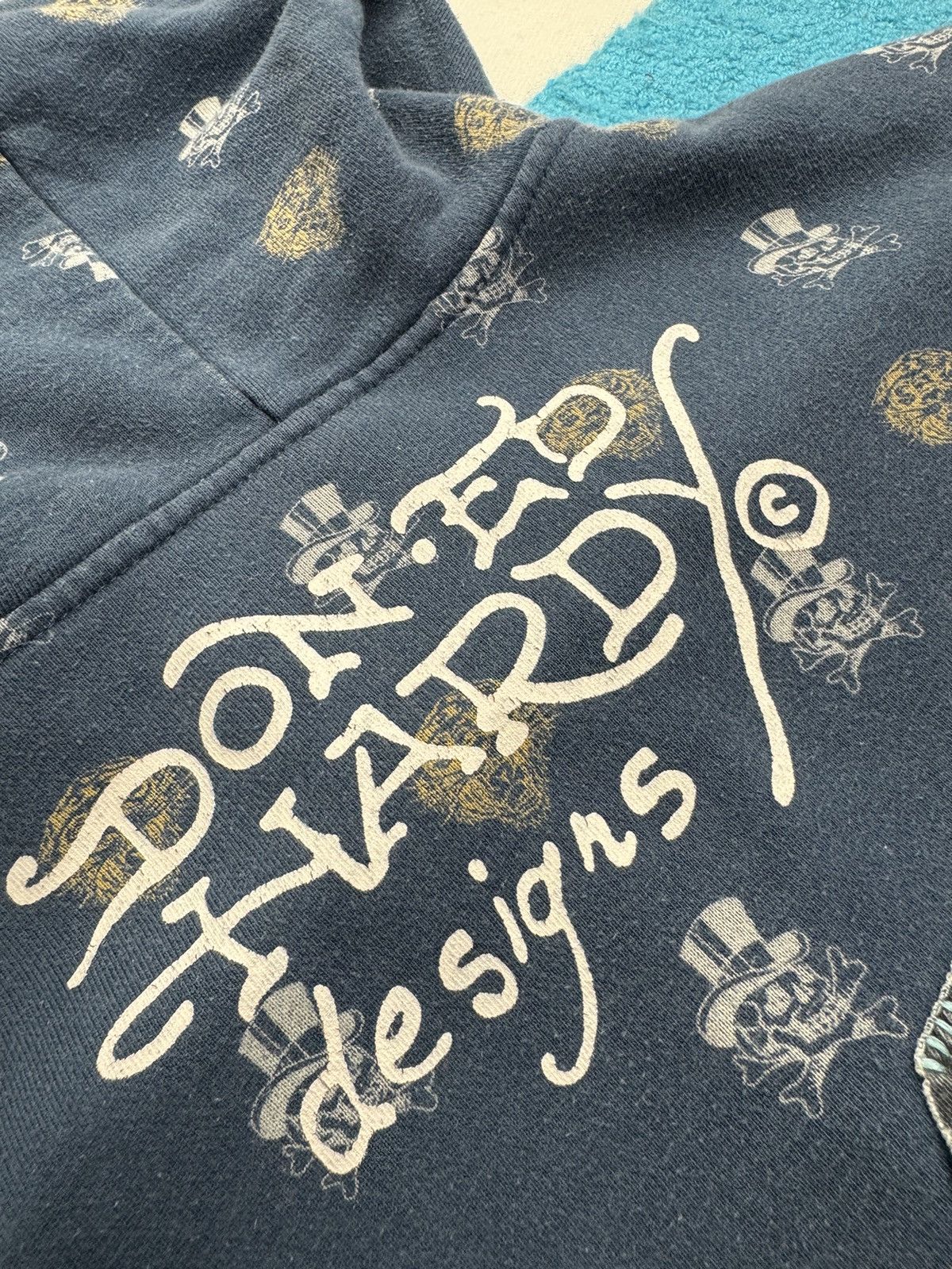 Ed Hardy Vintage Y2K Ed Hardy Monogram Patch Graphic Multilogo Hoodie Size US L / EU 52-54 / 3 - 15 Thumbnail