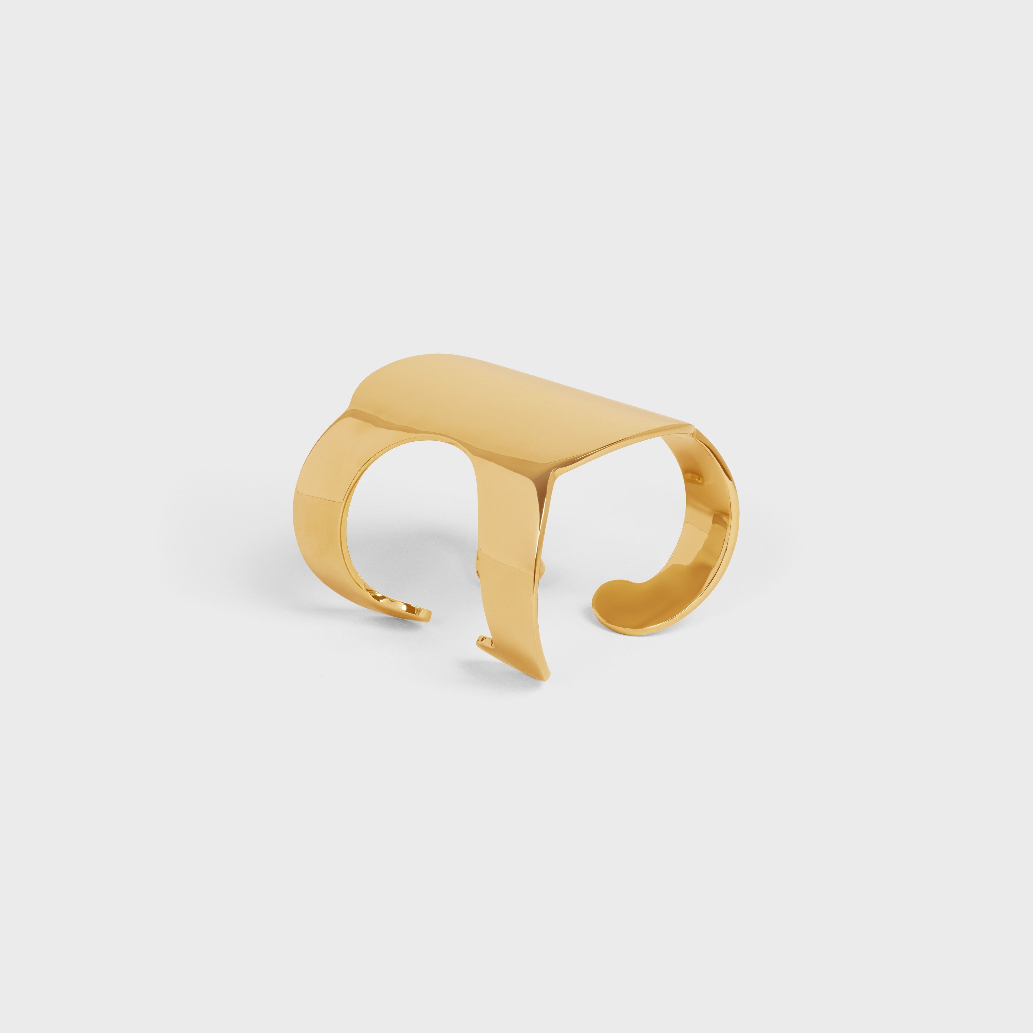 Celine o1bcso1str0925 460GN6BRA Size: OS / Shadow Cuff in Gold Size ONE SIZE - 2 Thumbnail