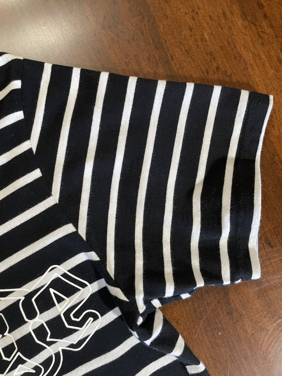 Revenge Revenge Striped Outline Logo Tee Size US M / EU 48-50 / 2 - 5 Thumbnail