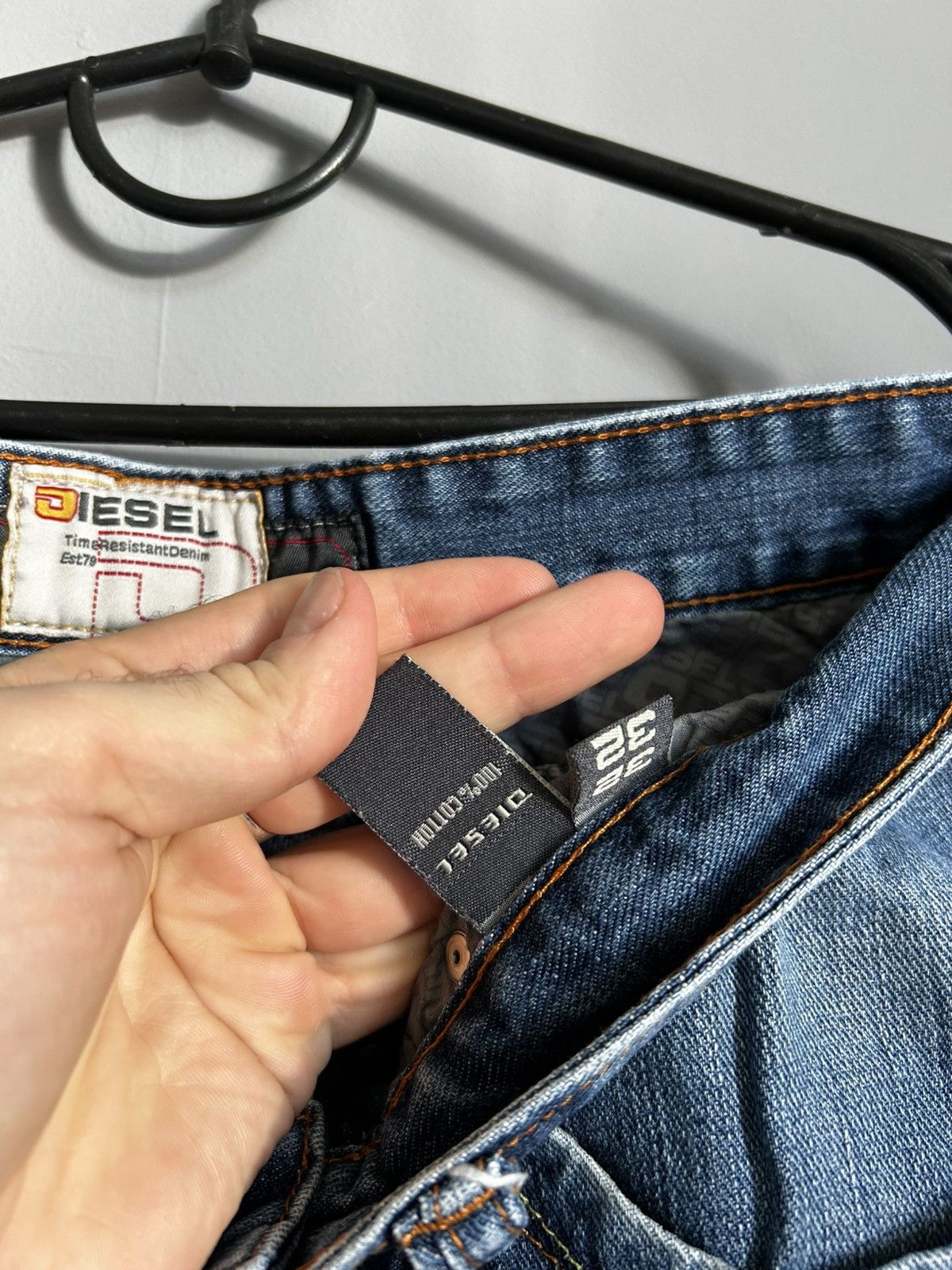 Diesel × Japanese Brand Diesel baggy big logo pants Size US 32 / EU 48 - 6 Thumbnail