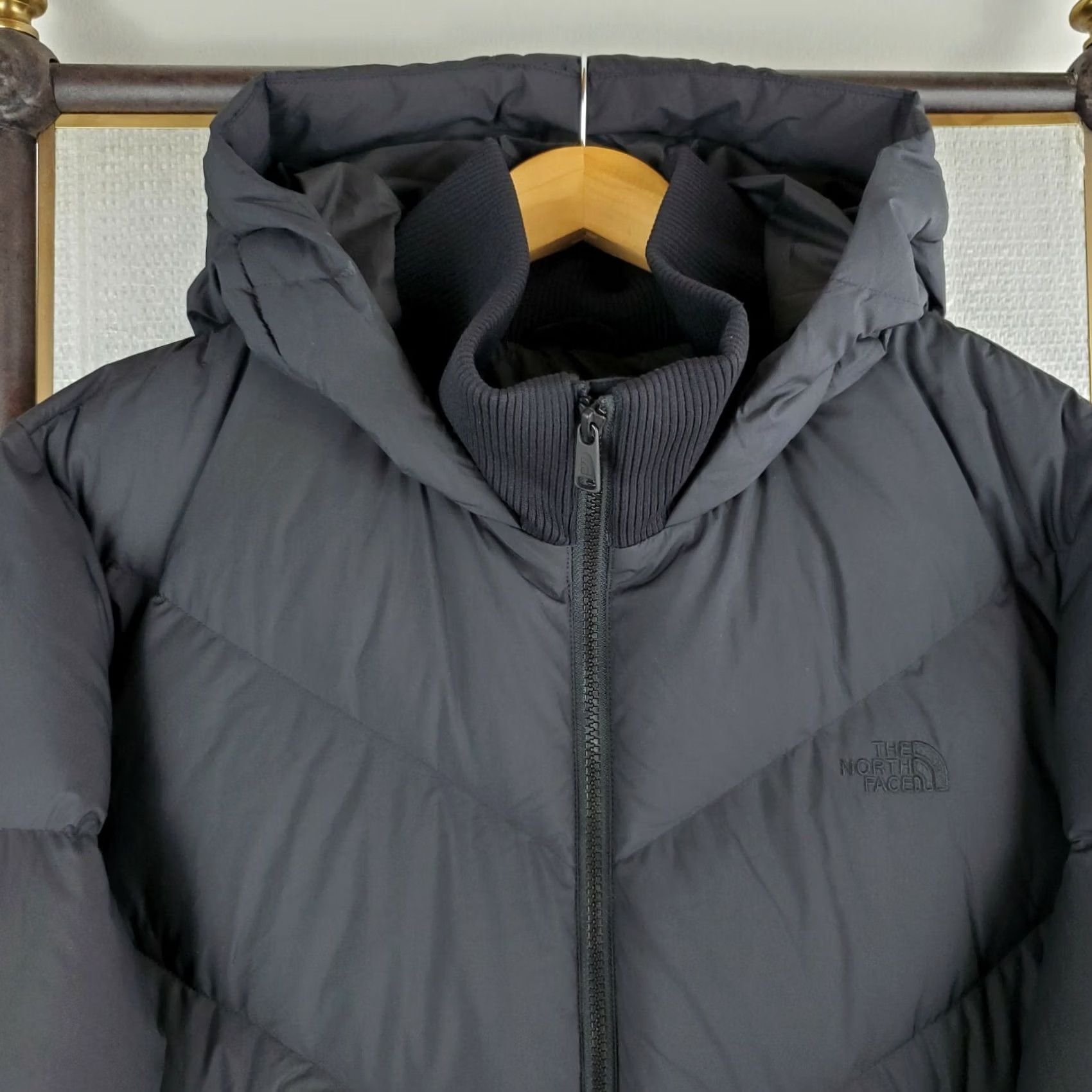 The North Face VINTAGE The North Face XL Womens Down Filled Hooded Coat Parka Black 550 Size XL / US 12-14 / IT 48-50 - 3 Thumbnail
