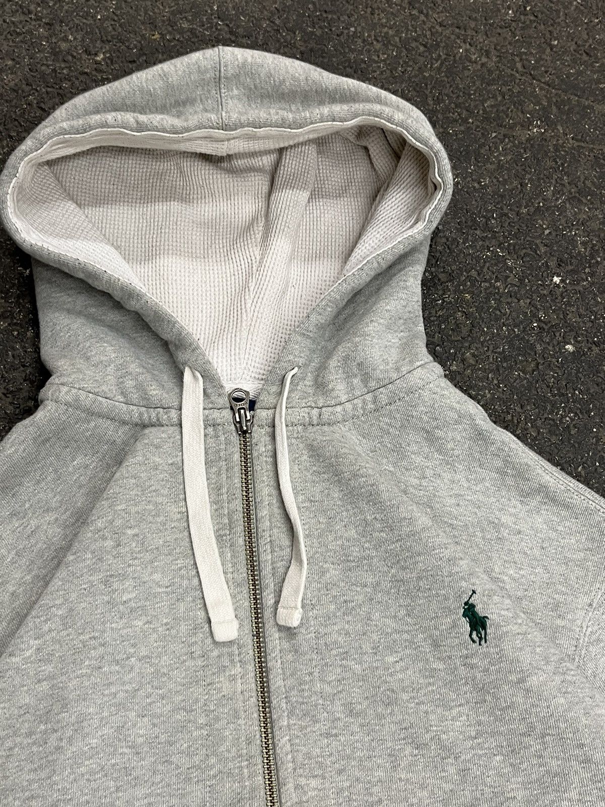 Polo Ralph Lauren × Vintage Polo Ralph Lauren vintage thermal lined zip up hoodie preppy Size US XXL / EU 58 / 5 - 4 Thumbnail