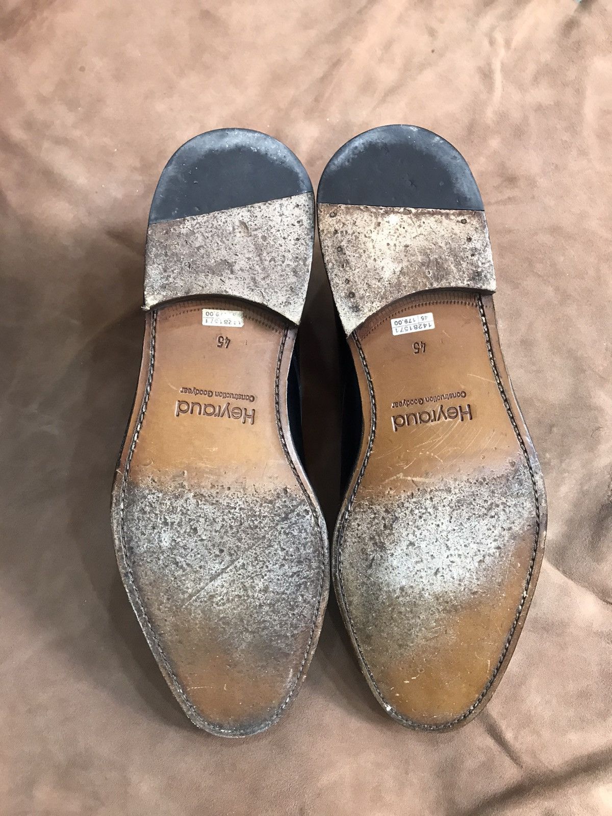 Handmade Single strap monk shoes derbies, goodyear welted Size US 12 / EU 45 - 6 Thumbnail