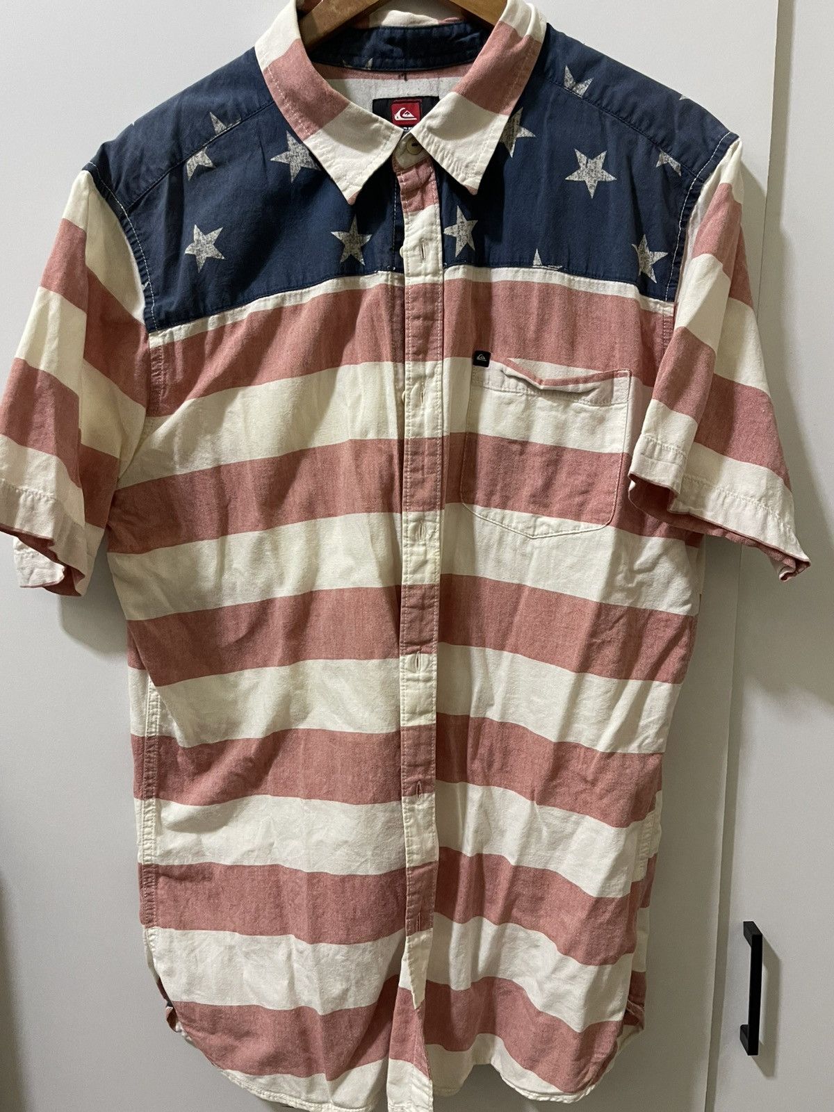 Quiksilver Rare Quiksilver American Flag Shirt Size US L / EU 52-54 / 3 - 1 Thumbnail