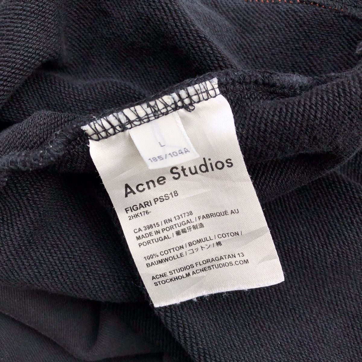Acne Studios ACNE STUDIOS Nice Black Blank T-Shirt Size US L / EU 52-54 / 3 - 7 Thumbnail