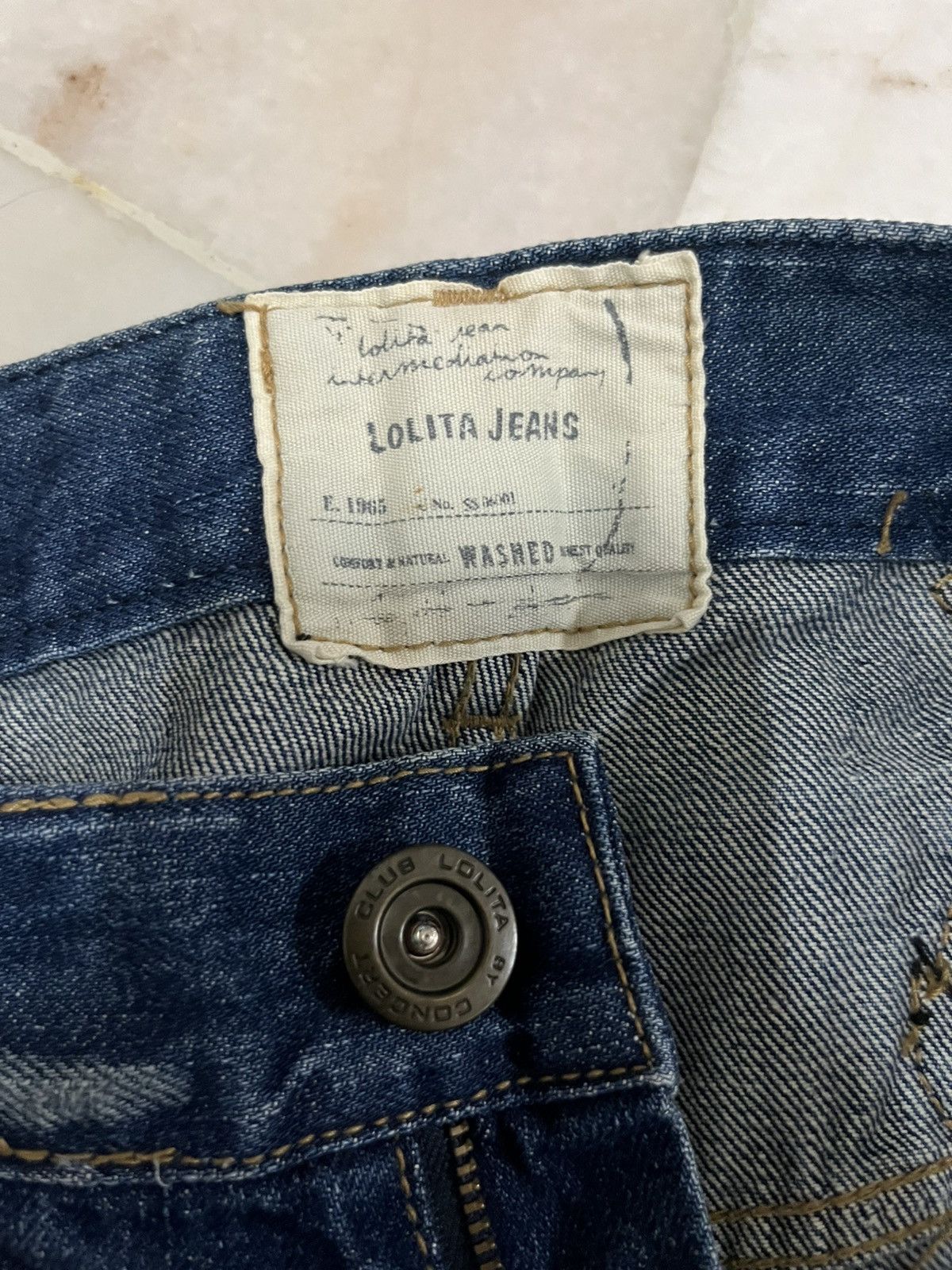 Japanese Brand Yoshitomo Nara Lolita Distressed denim jeans Size US 30 / EU 46 - 14 Thumbnail