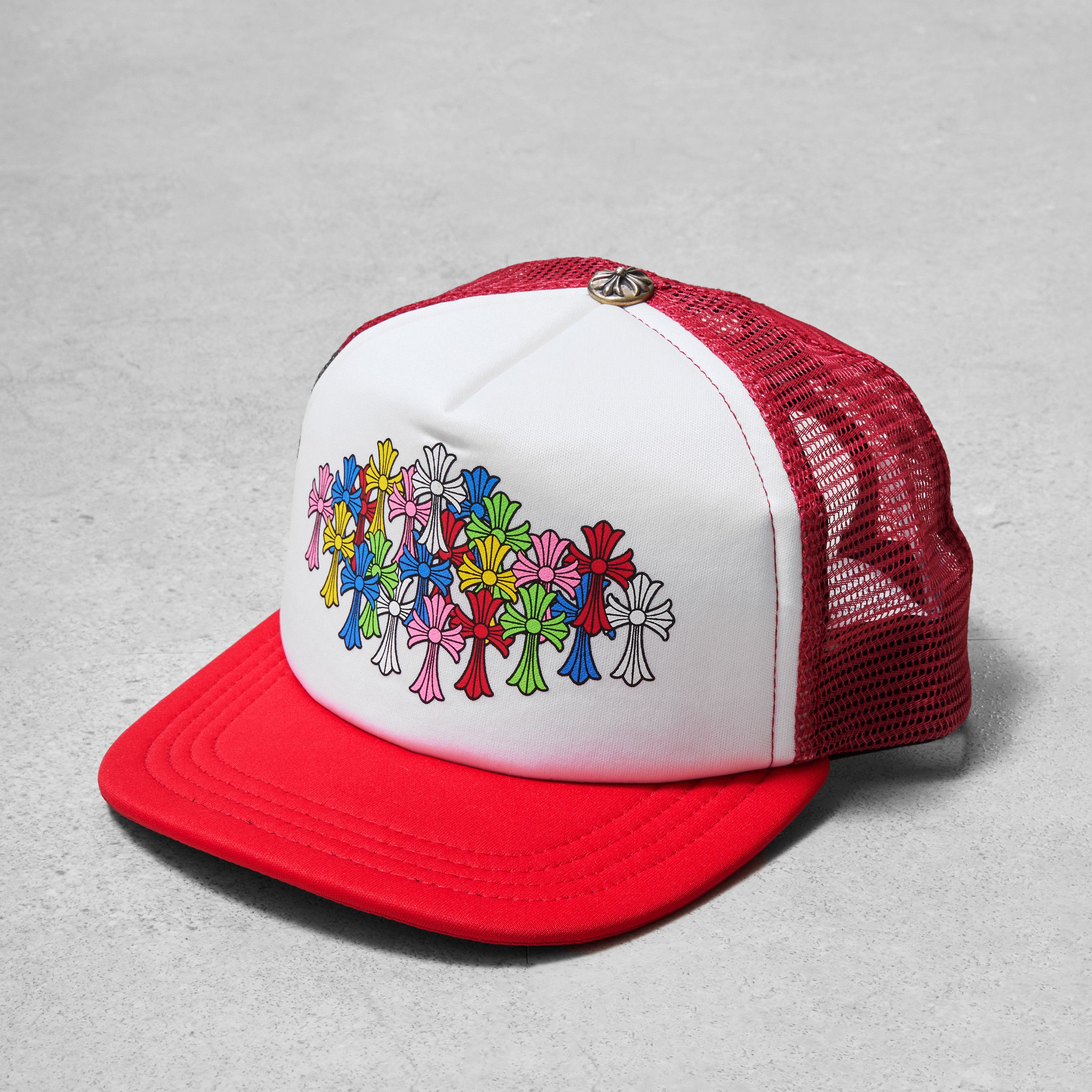 Chrome Hearts CHROME HEARTS King Taco Multicolor Cross Trucker Hat Size ONE SIZE - 3 Thumbnail