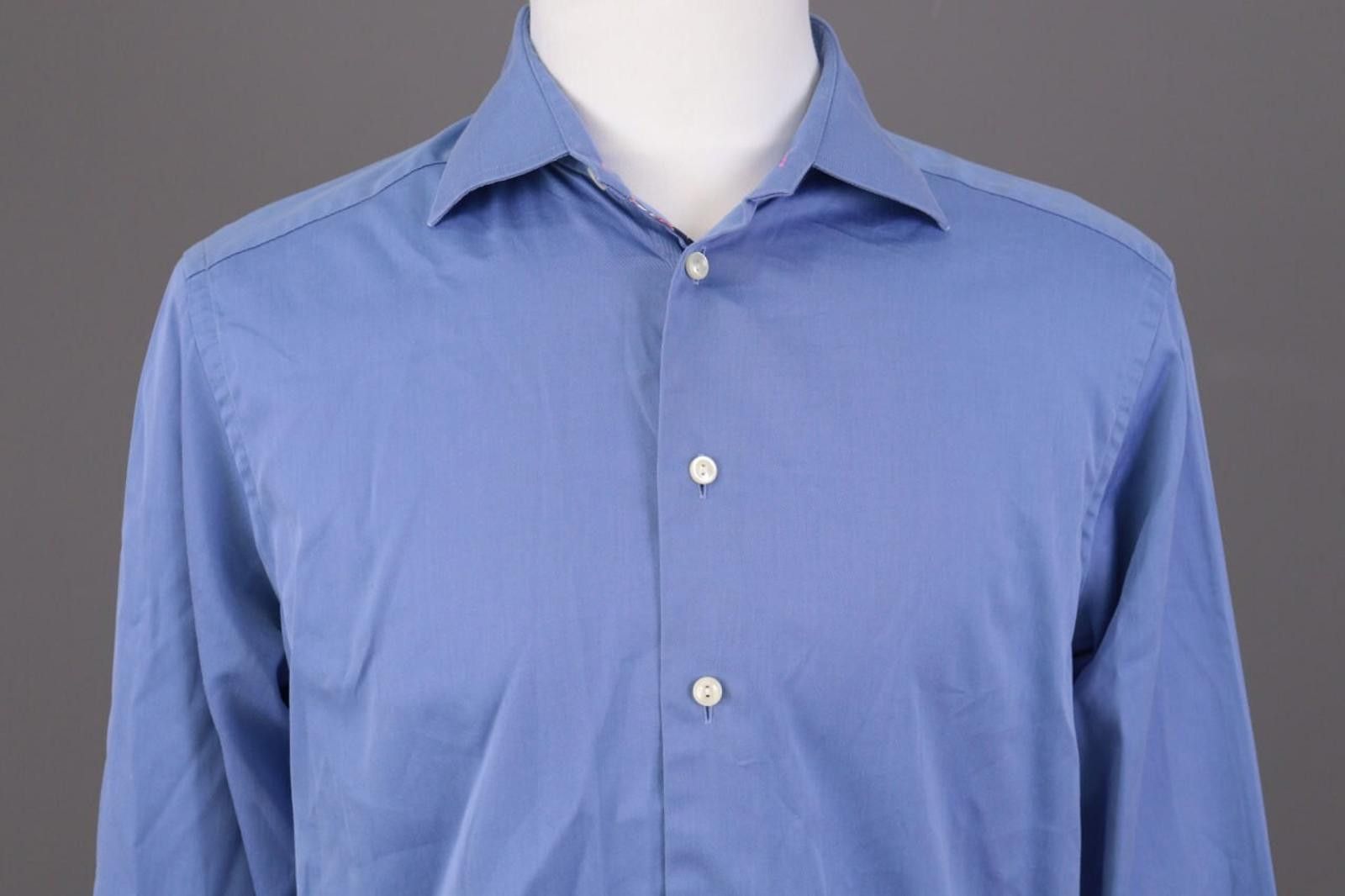 Eton Eton Contemporary Blue Button Down Shirt Size 41 / 16 Size US M / EU 48-50 / 2 - 2 Thumbnail