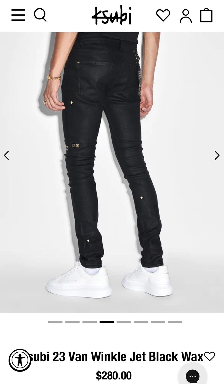 Ksubi Ksubi 23 Van Winkle Jet Black Wax Size US 32 / EU 48 - 14 Thumbnail