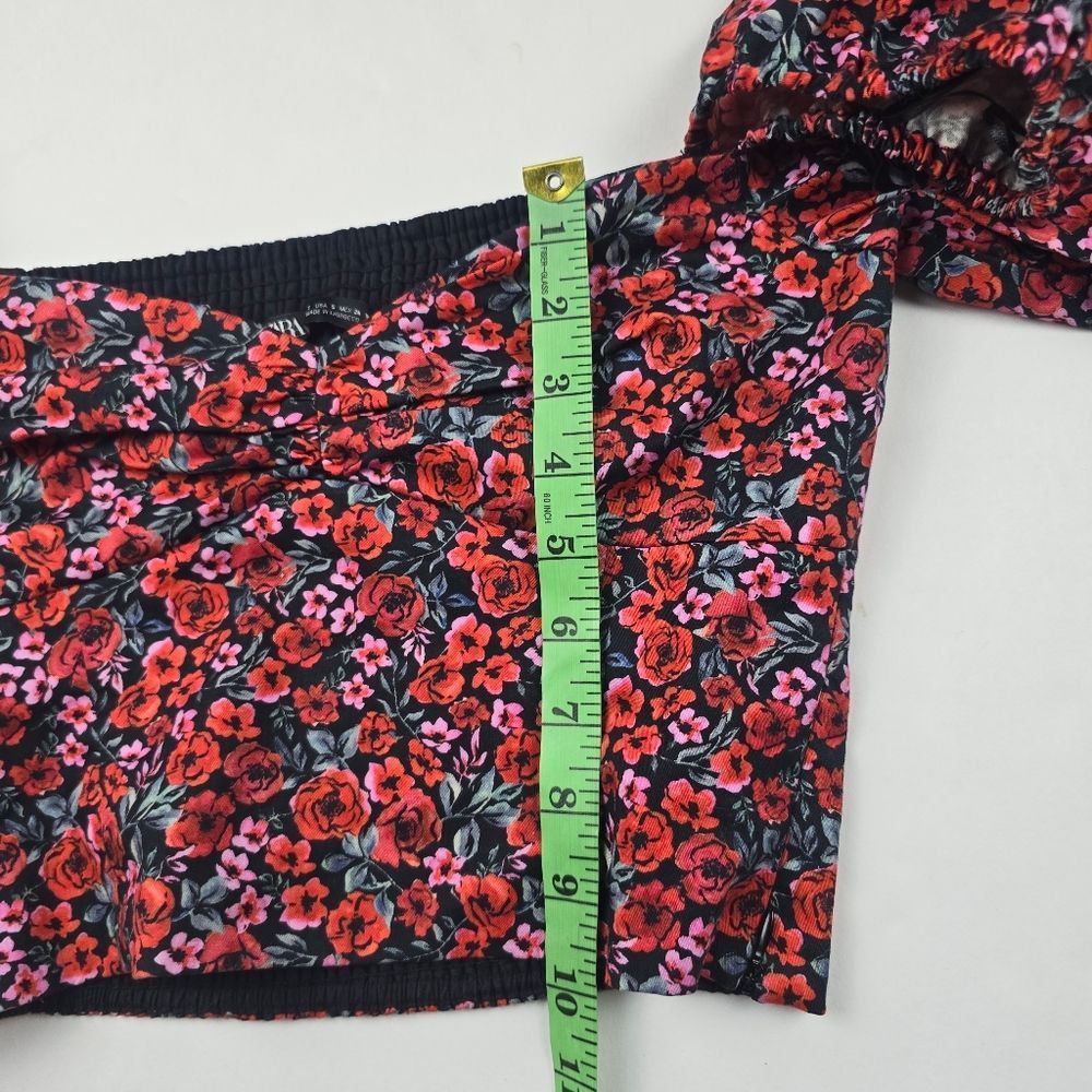 Zara Zara -1807 Long Sleeve Floral Puff Sleeve Sweetheart Crop To Size S / US 4 / IT 40 - 5 Thumbnail