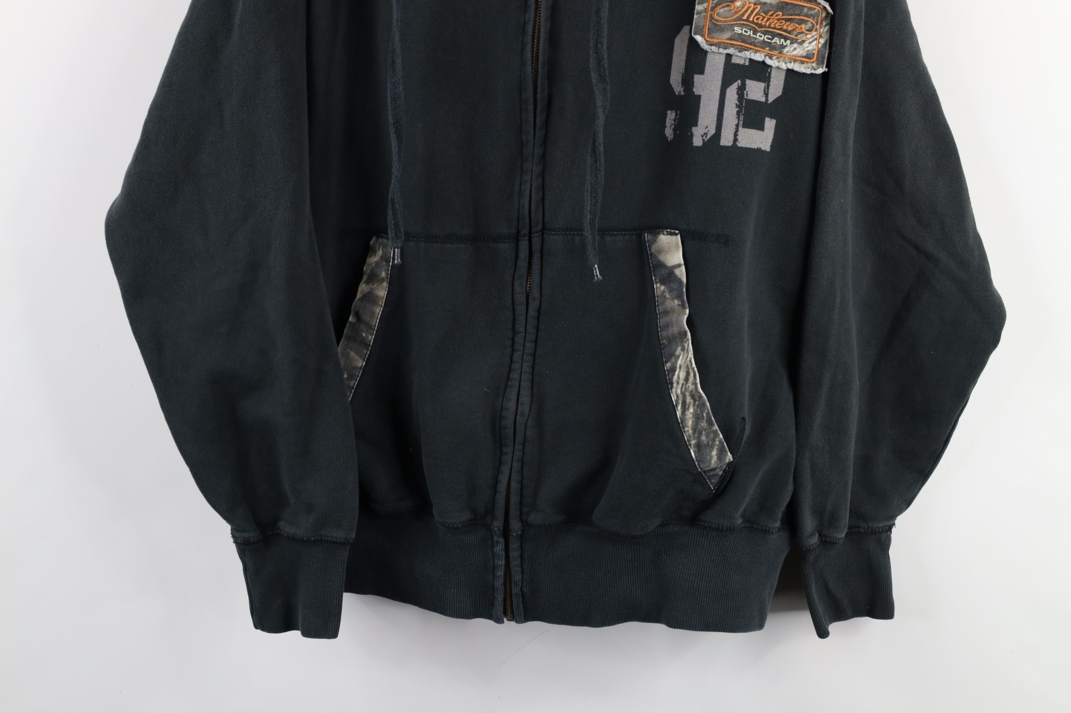 Vintage Vintage Y2K Mathews Solocam Spell Out Camouflage Hoodie Size US M / EU 48-50 / 2 - 3 Thumbnail