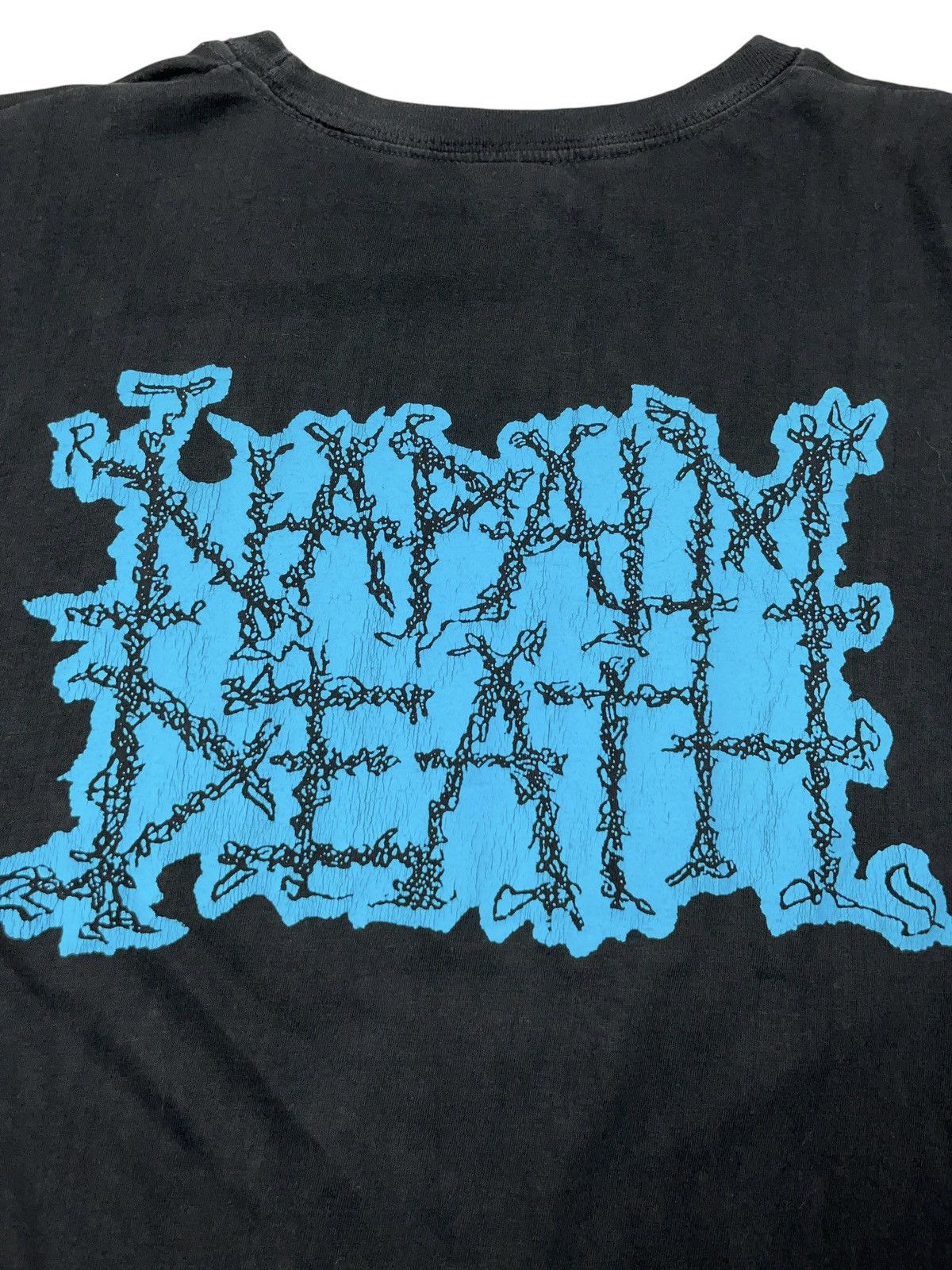 Band Tees Vintage 90s Napalm Death Life? T-shirt Carcass Nasum Brutal Size US XL / EU 56 / 4 - 12 Thumbnail